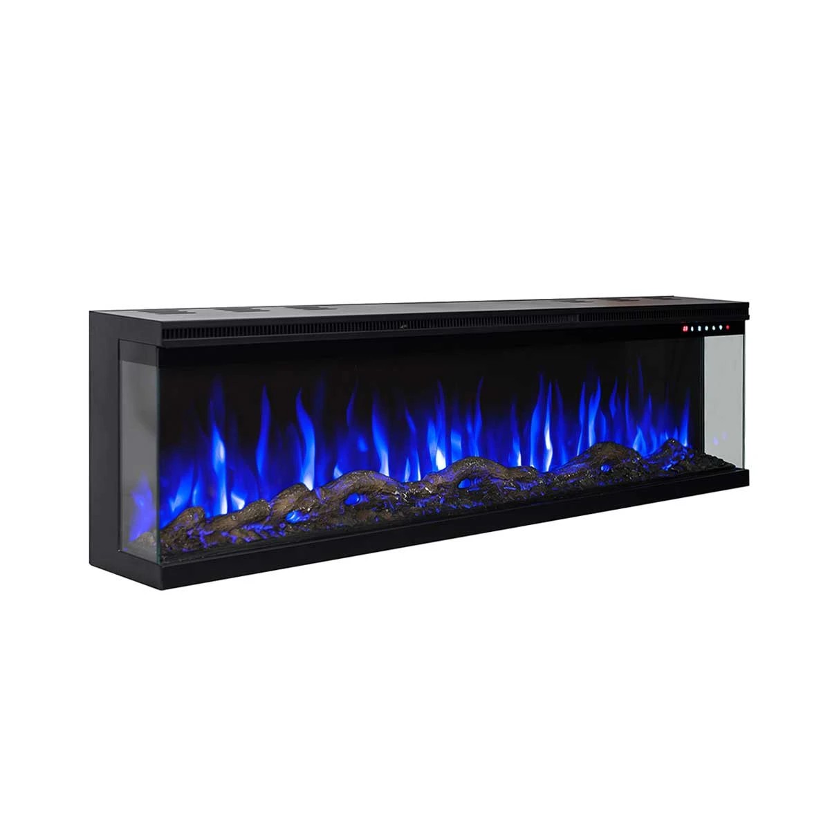 3 Moda Living Fenton 3-Sided 65 inch Electric Fireplace - Black, 3 of 3