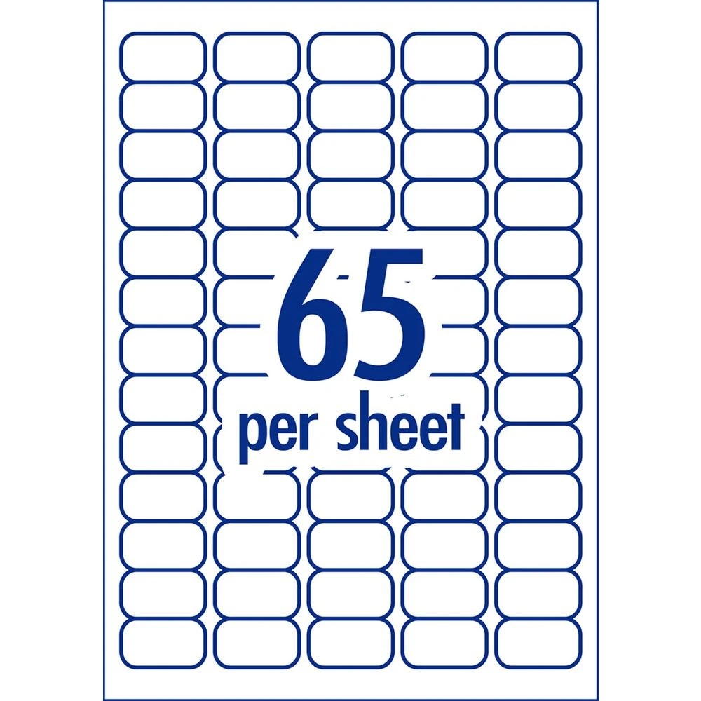 3 Avery Premium White Addressing Labels AveryEco 65UP 50 Sheets, 3 of 10