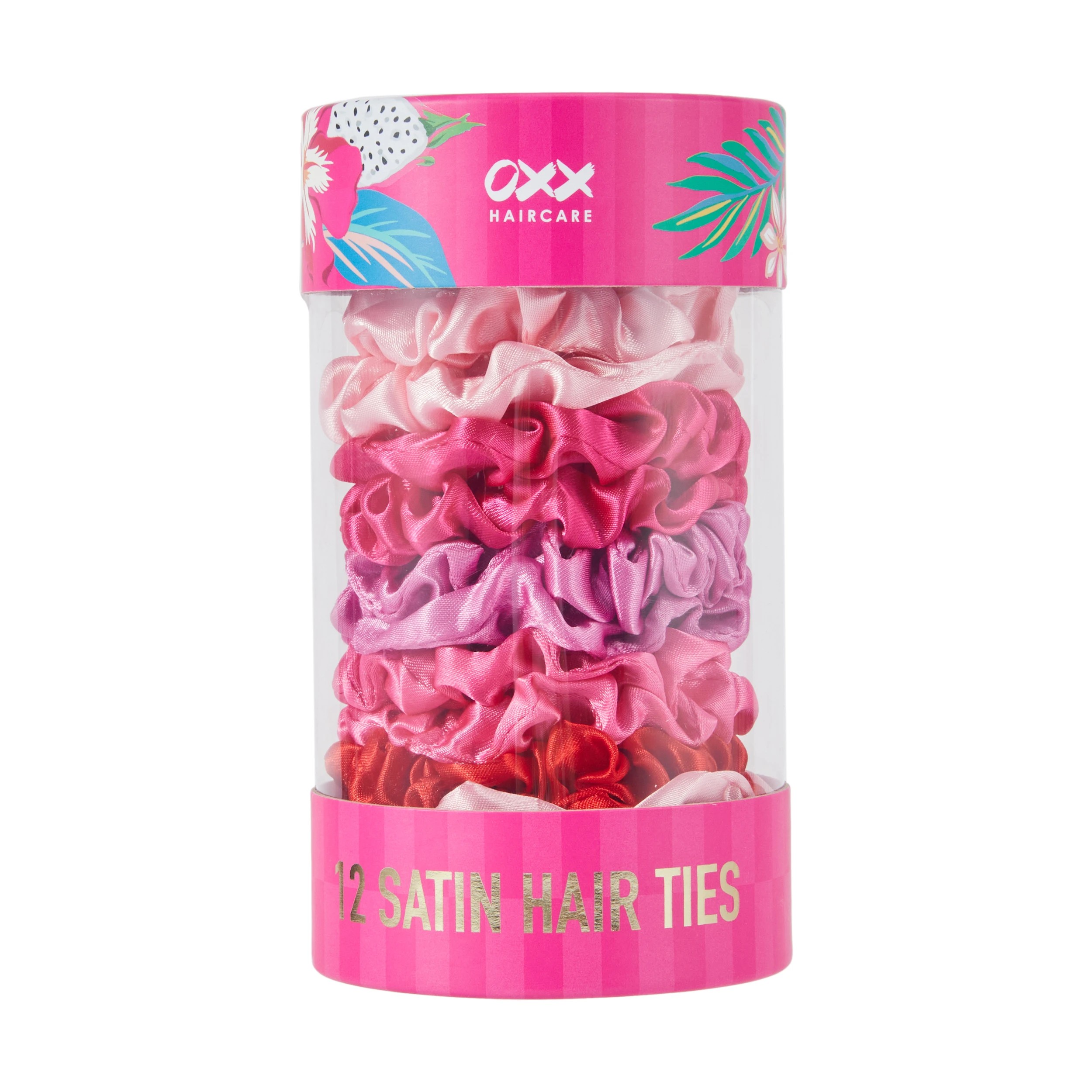 1 OXX Haircare 12 Pack Satin Hair Ties, 1 of 5