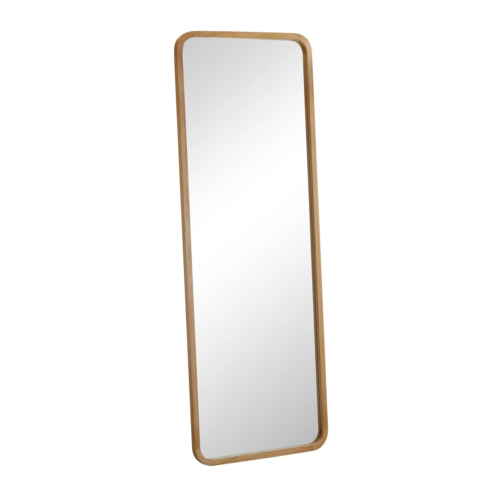 1 Oikiture Wooden Full Length Mirror 180x70cm Rectangle Dressing Floor Mirrors
 - Natural, 1 of 9