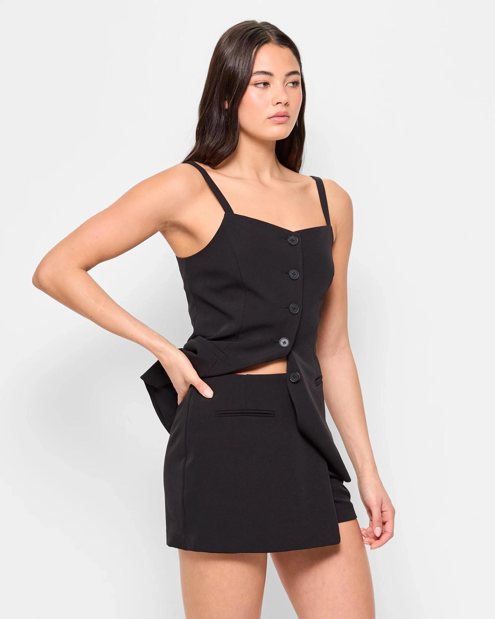 3 Tailored Mini Skort - Lily Loves BLACK, 3 of 5