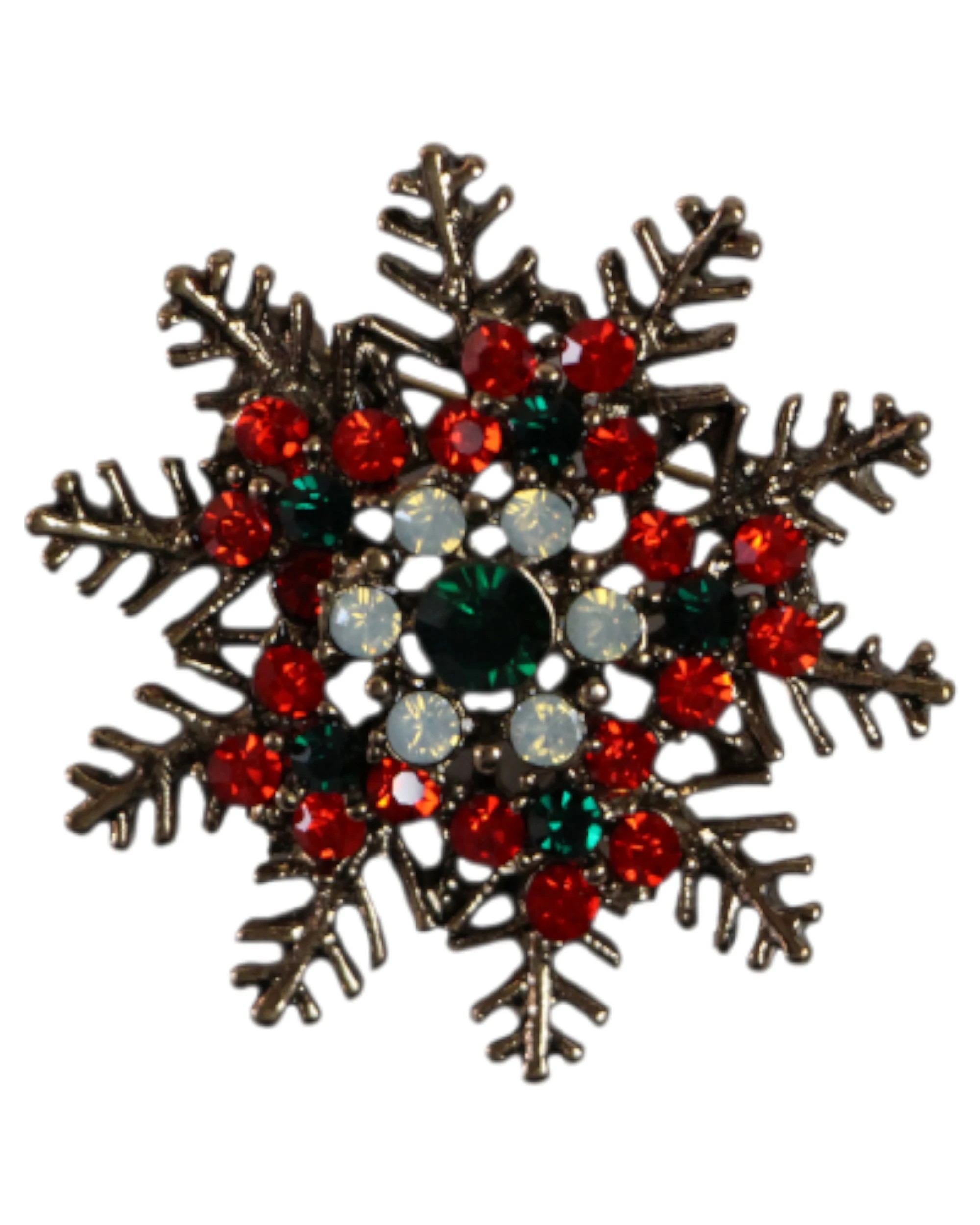 1 Zasel Christmas Snowflake Brooch Blazer Shirt Pin - Multi, 1 of 3