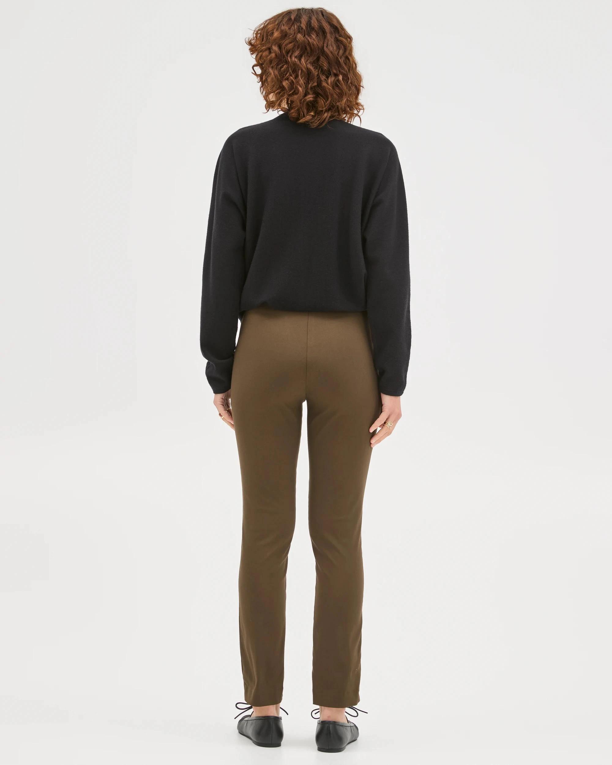 6 Preview Carrie Bengaline Ankle Length Pants DARK OLIVE, 6 of 6