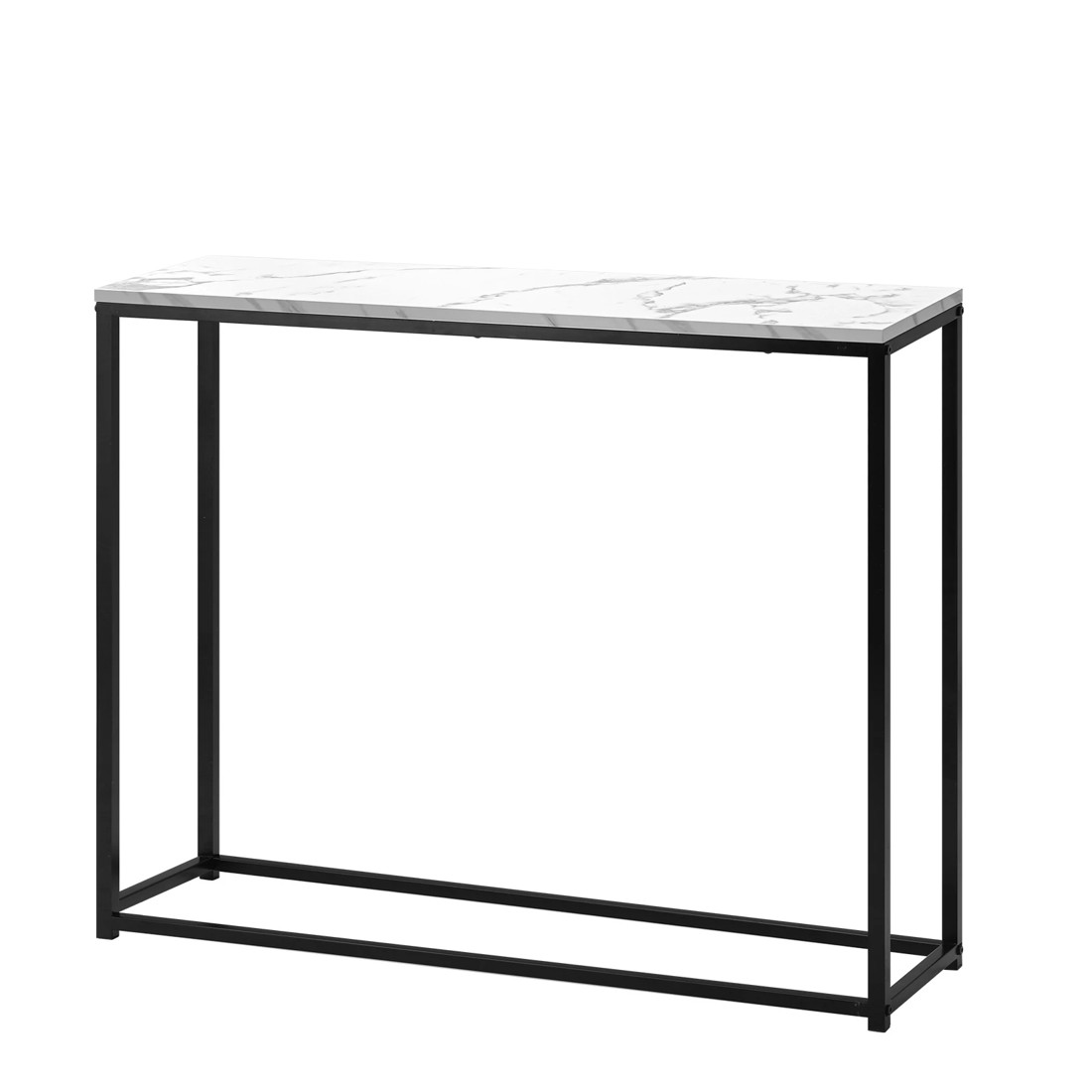 1 Oikiture Console Table Marble-look Iron Hallway Desk Entry Display
 - Multi, 1 of 10