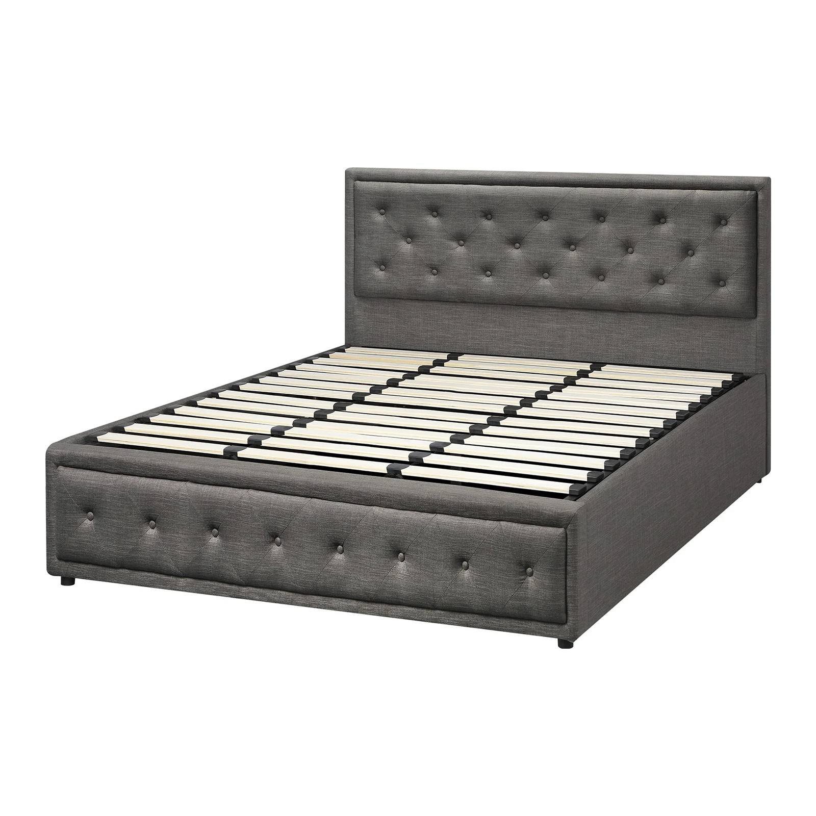 9 Oikiture King Bed Frame Gas Lift Base With Storage Enzo
 - Grey, 9 of 10