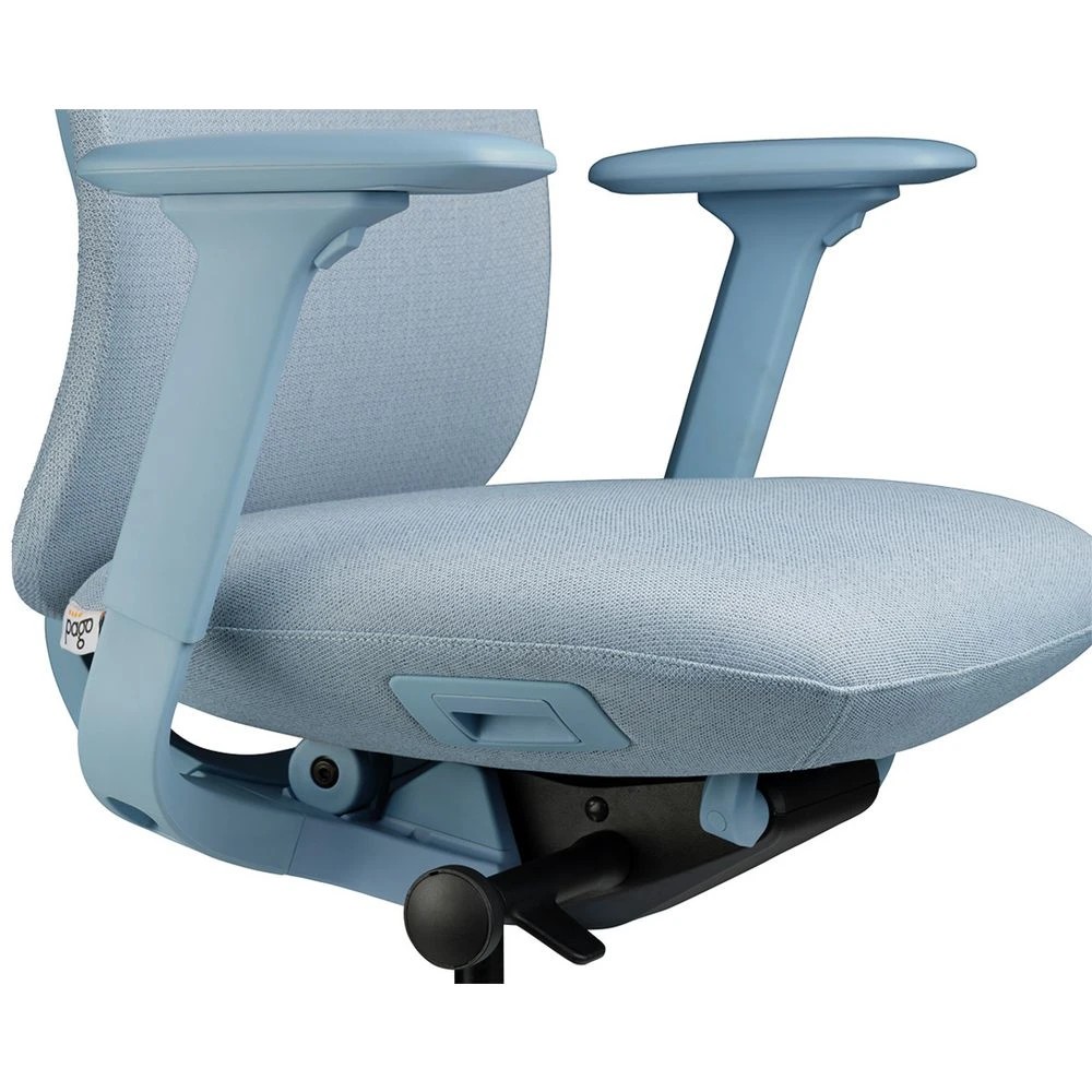 6 Pago Electra Office Chair with Headrest Blue Ergonomic Chairs and Desk Chairs, 6 of 10