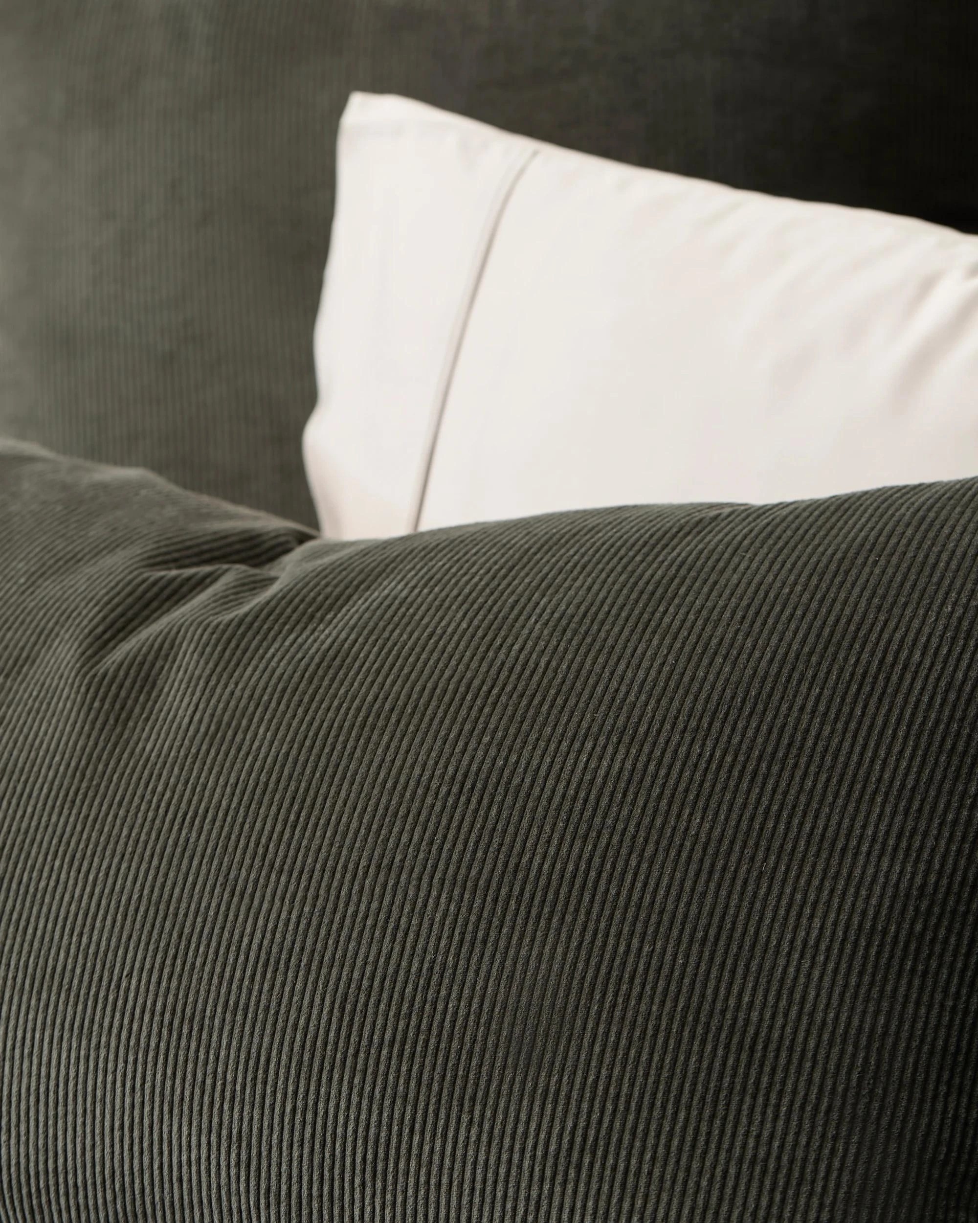 6 Target Zander Australian Cotton Corduroy Quilt Cover Set - Super King Bed - Green, 6 of 9