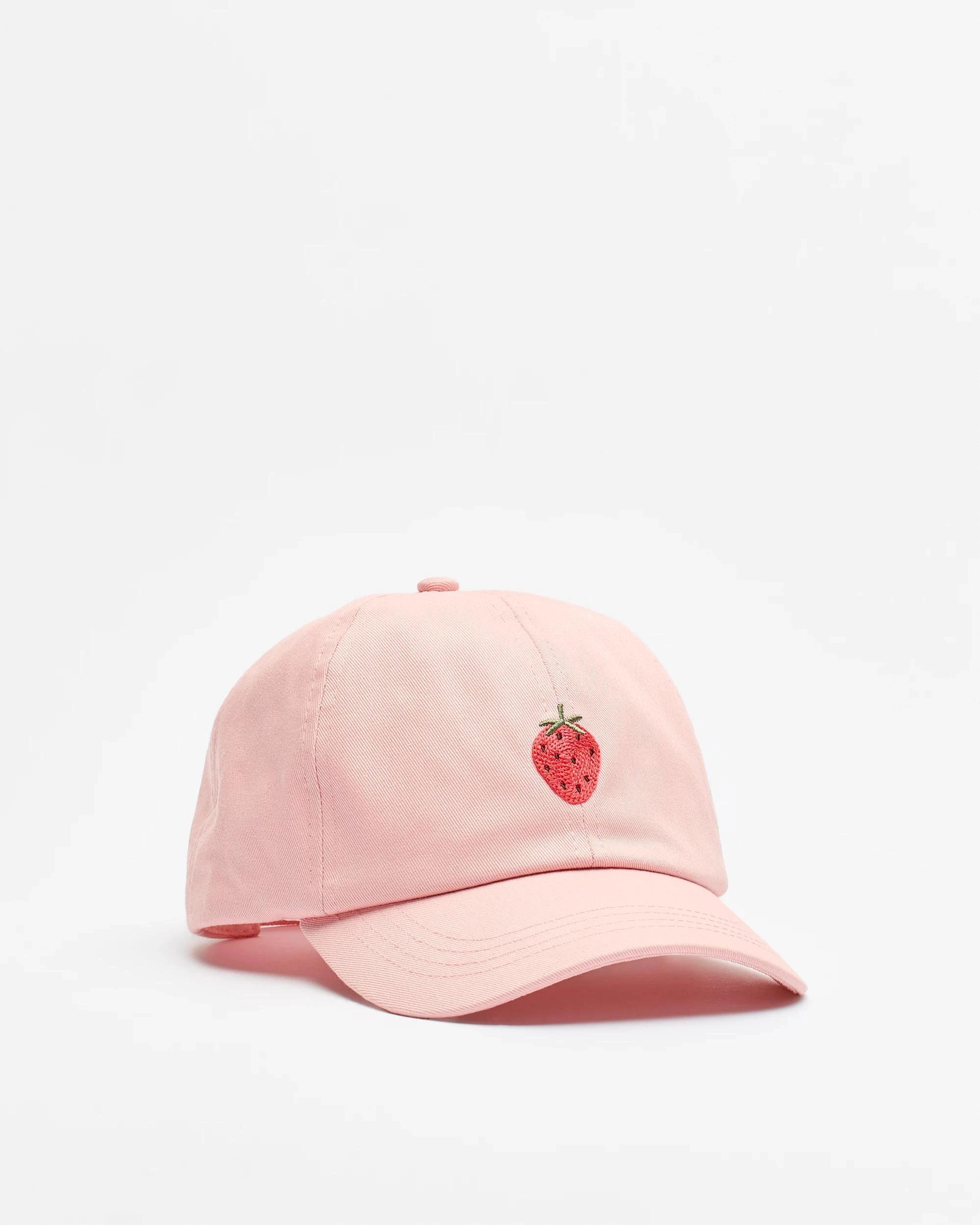 1 Target Kids Embroidered Cap PINK STRAWBERRY, 1 of 4
