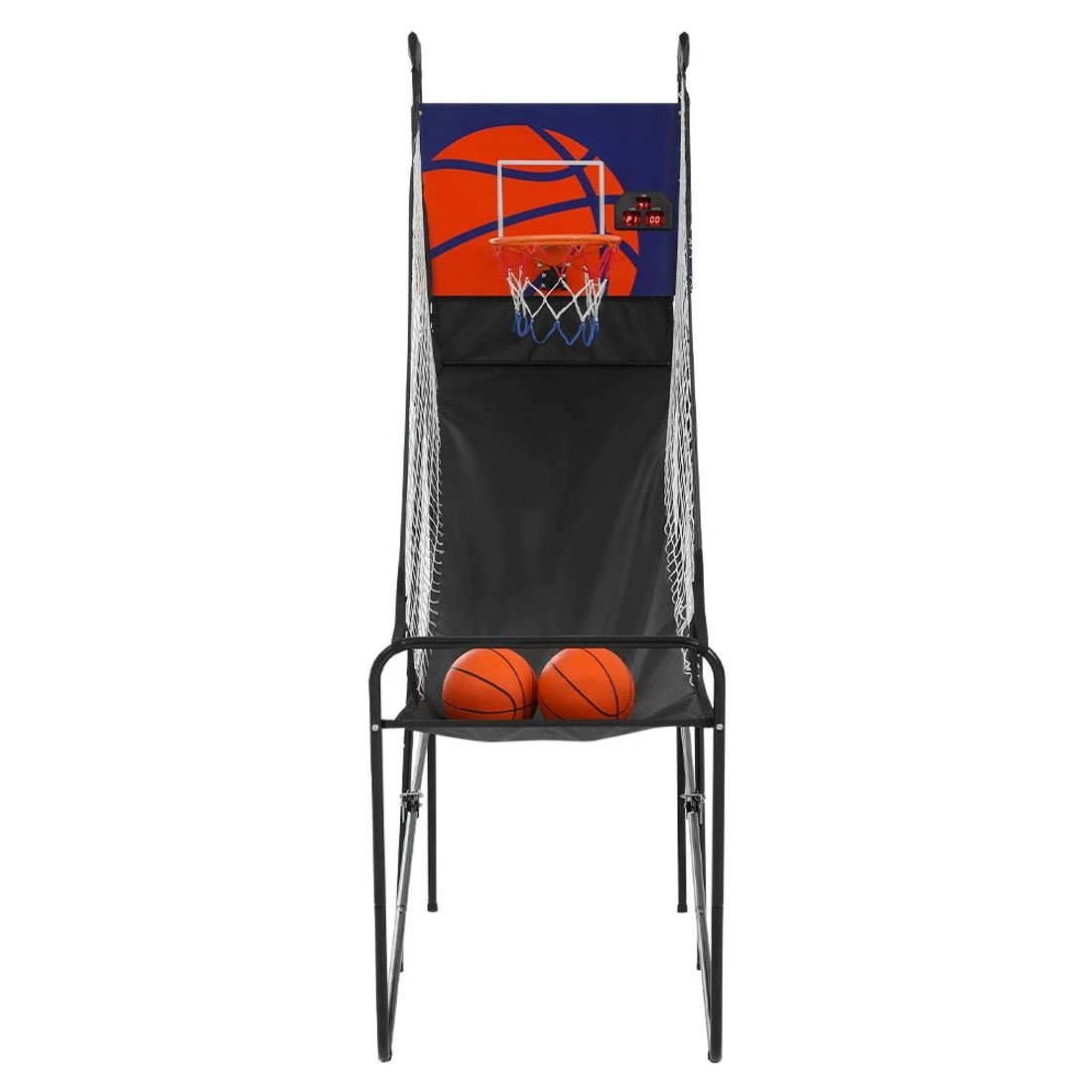 1 Basketball Arcade Game Electronic Scorer 8 Games Double Shoot - Black, 1 of 3