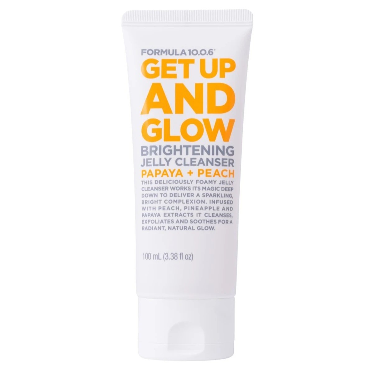 1 Formula 10.0.6 Get Up And Glow Brightening Jelly Cleanser 100ml - Papaya and Peach, 1 of 2