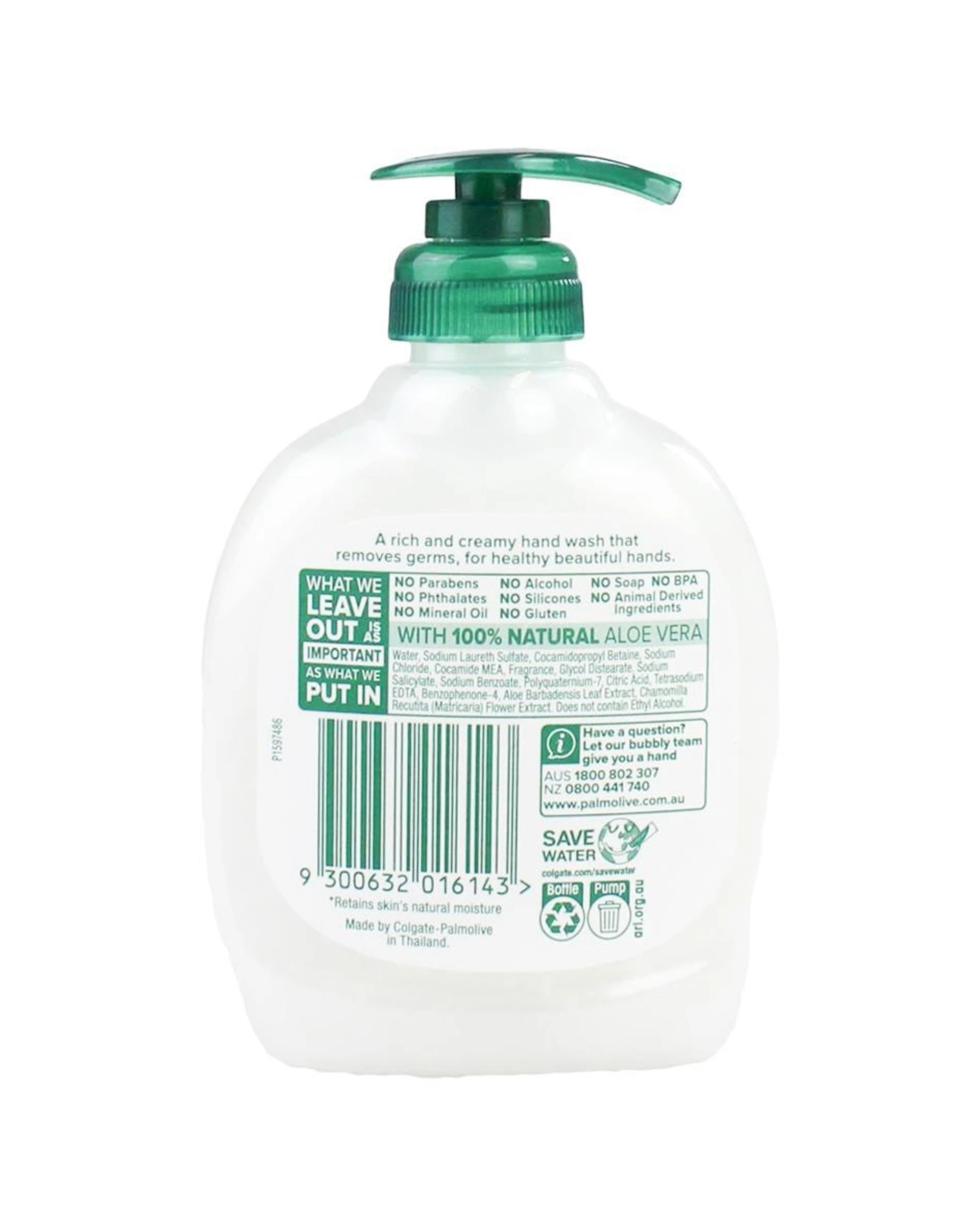 3 Palmolive 6PK 250ml Hand Wash Softening Aloe Vera & Chamomile Pump - Multi, 3 of 3