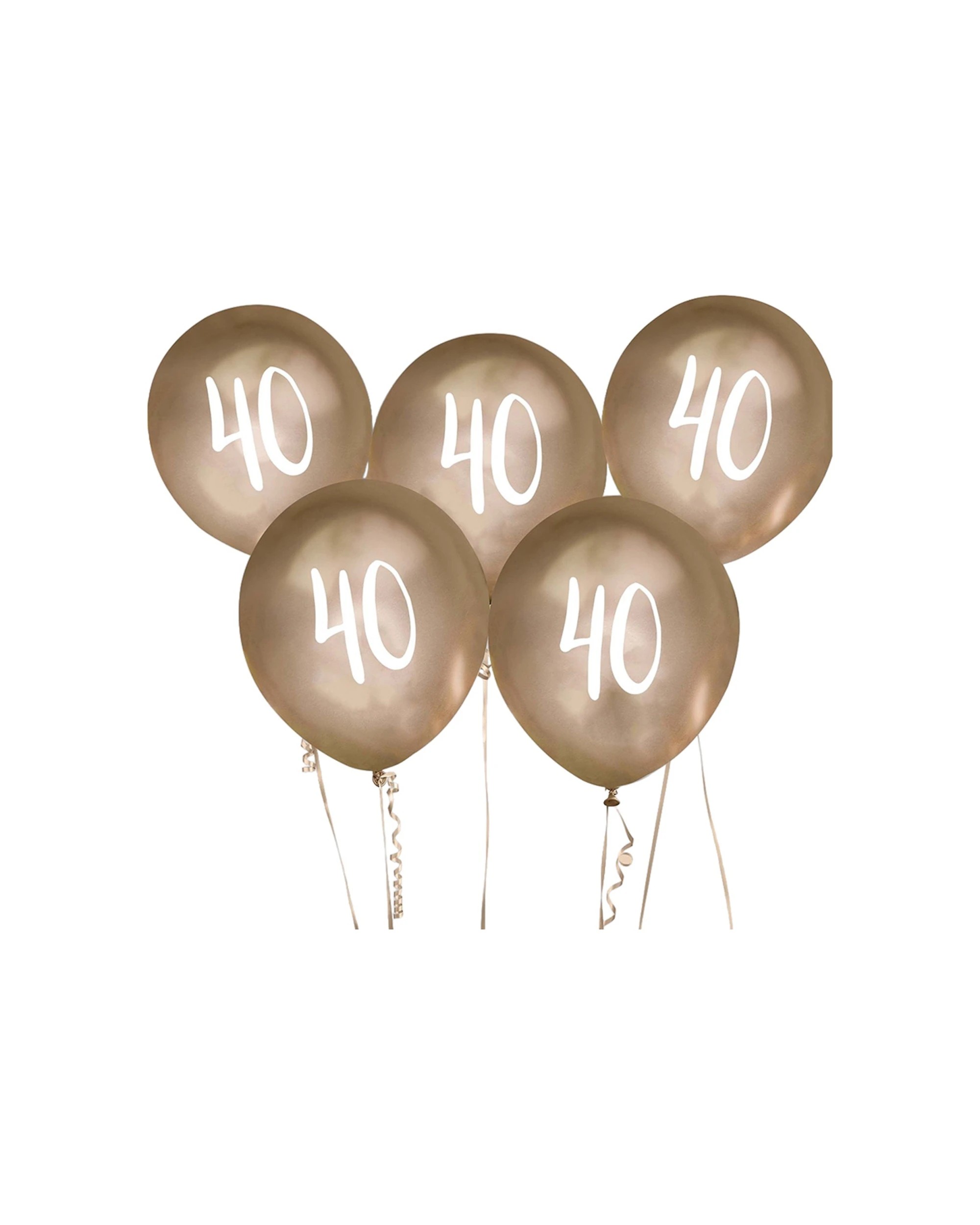 1 Anagram Balloon Bundle 40 Birthday Milstone Party Celebration Decoration - Gold, 1 of 1