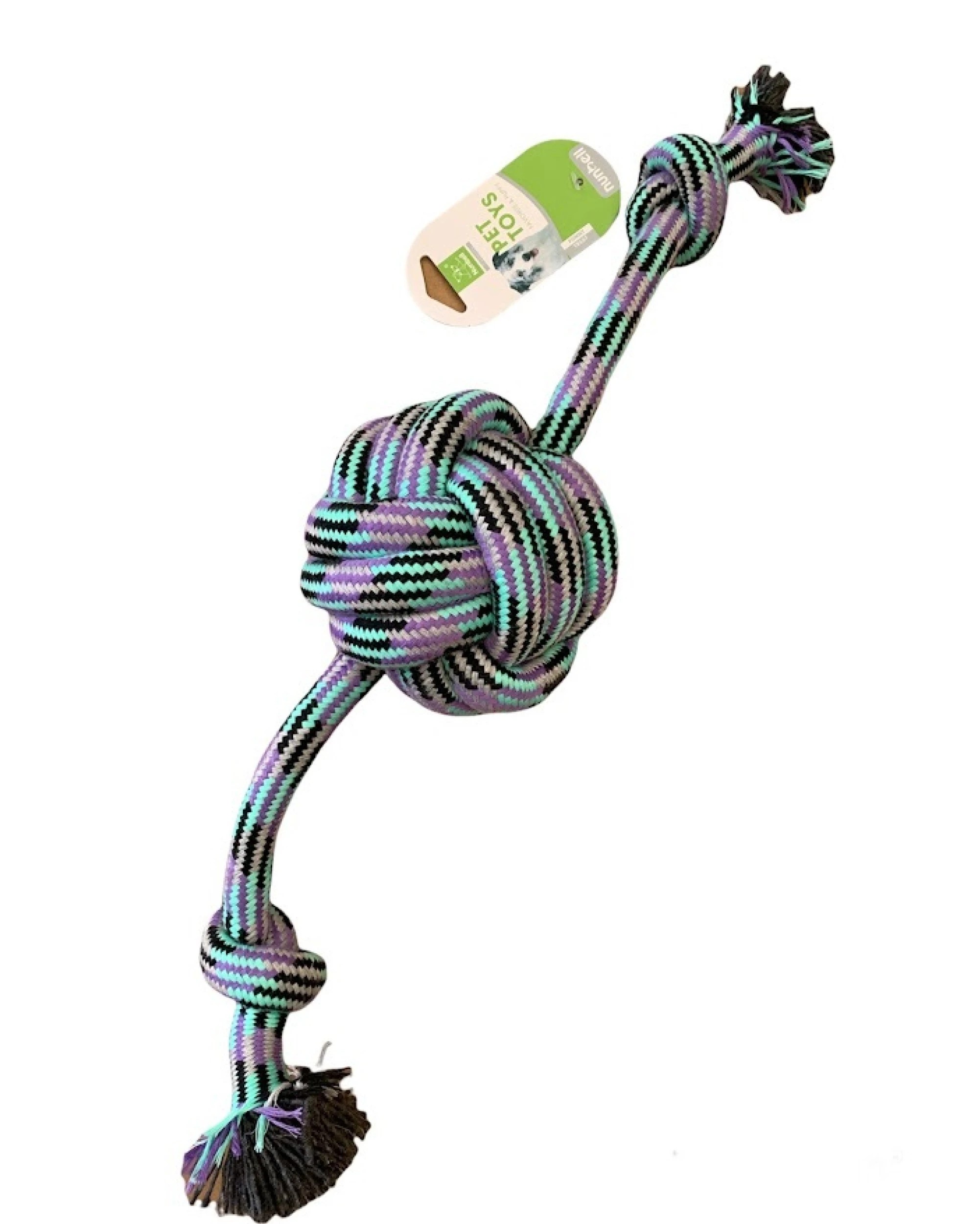 1 BR Pets Large Dog Rope Toy with Eco-Friendly Cotton and Heavy-Duty Knot, 1 of 5