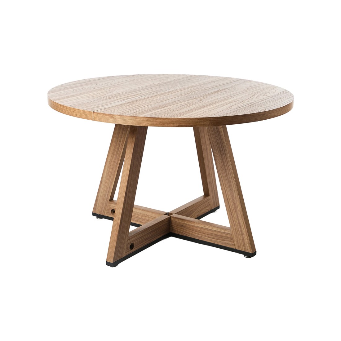 6 Oikiture 120cm Round Dining Table Wooden Kitchen Furniture - Natural, 6 of 9