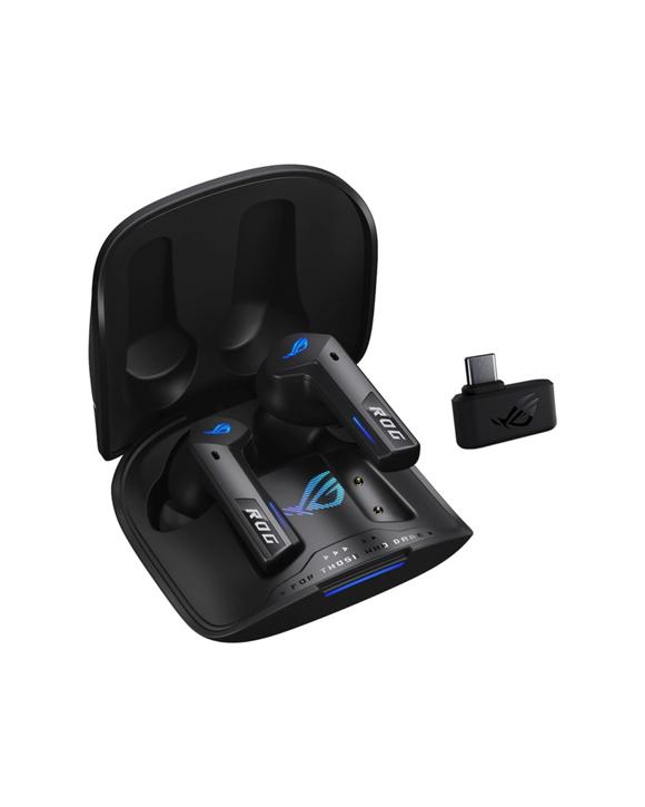 Asus - ROG CETRA True Wireless Speednova Gaming Headphones - Black