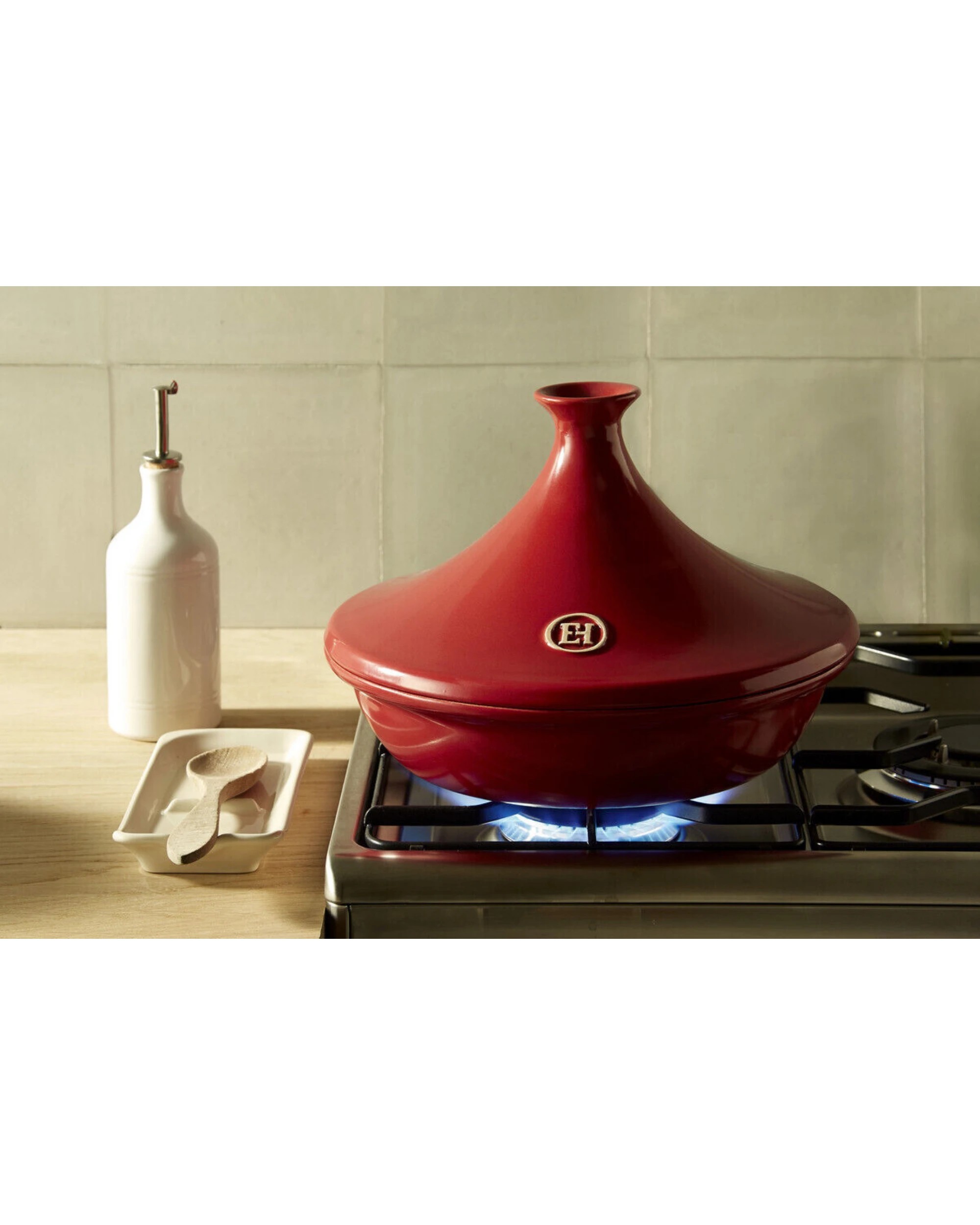 4 Emile Henry 26cm Tagine - Red, 4 of 4