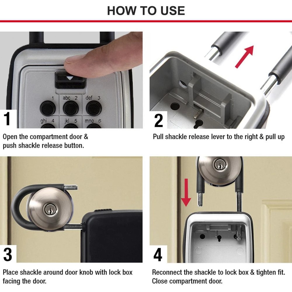 5 Master Lock Portable Combination Lock Key Safe, 5 of 10