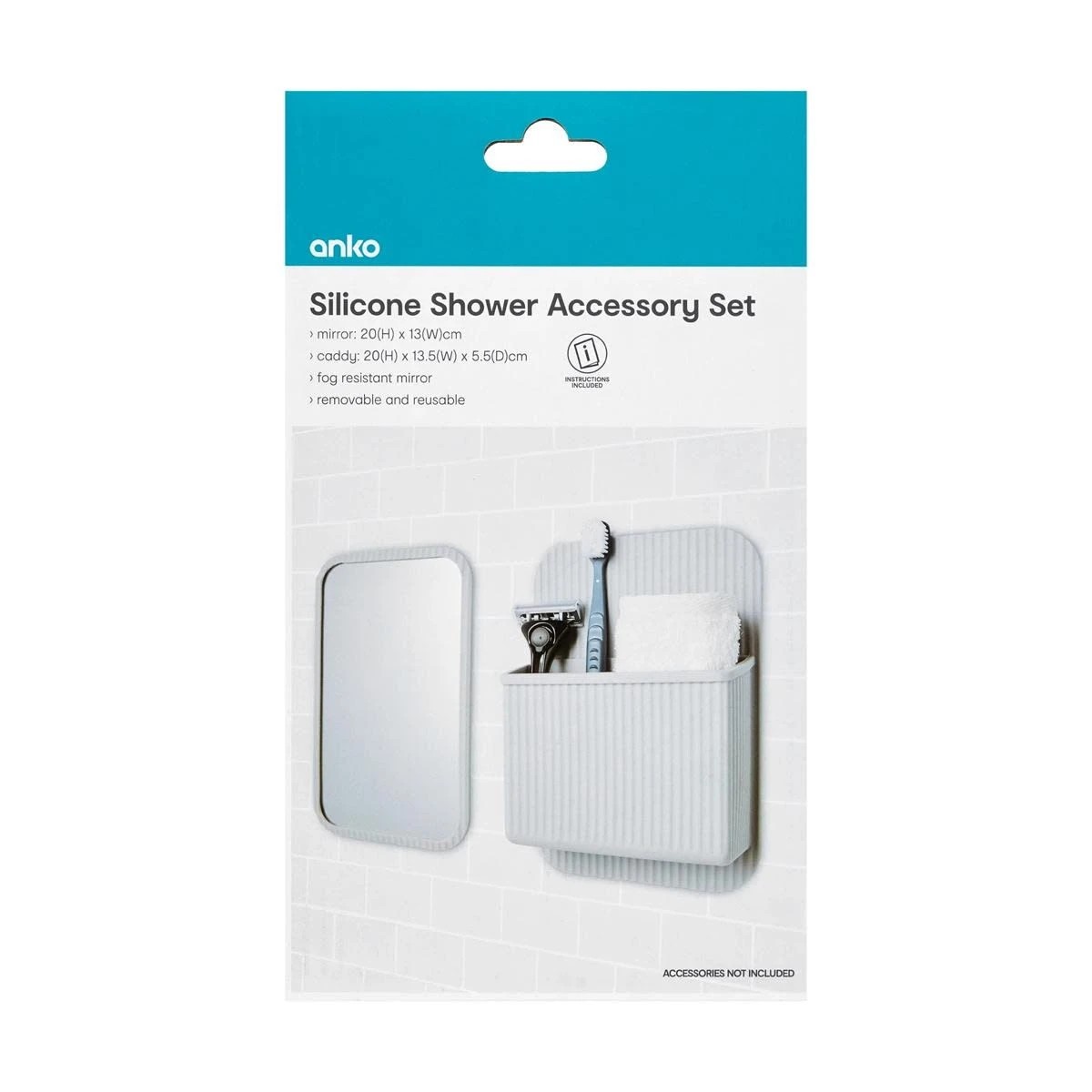 10 Silicone Shower Accessory Set, 10 of 10