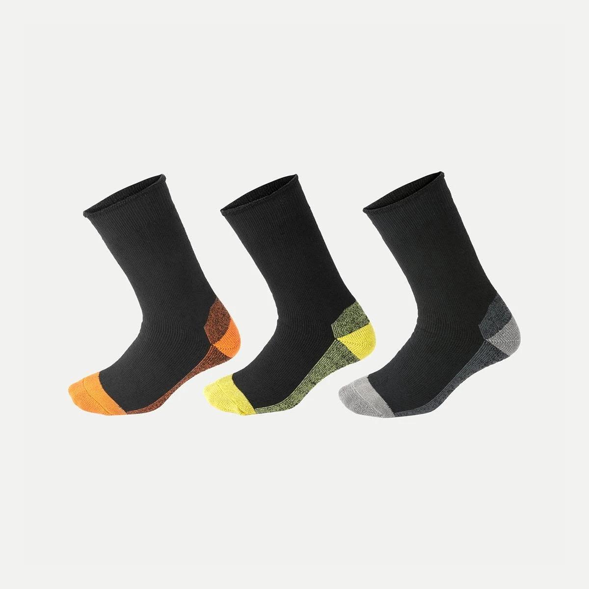 1 3 Pack Workwear Cotton Rich Socks BLACK, 1 of 3