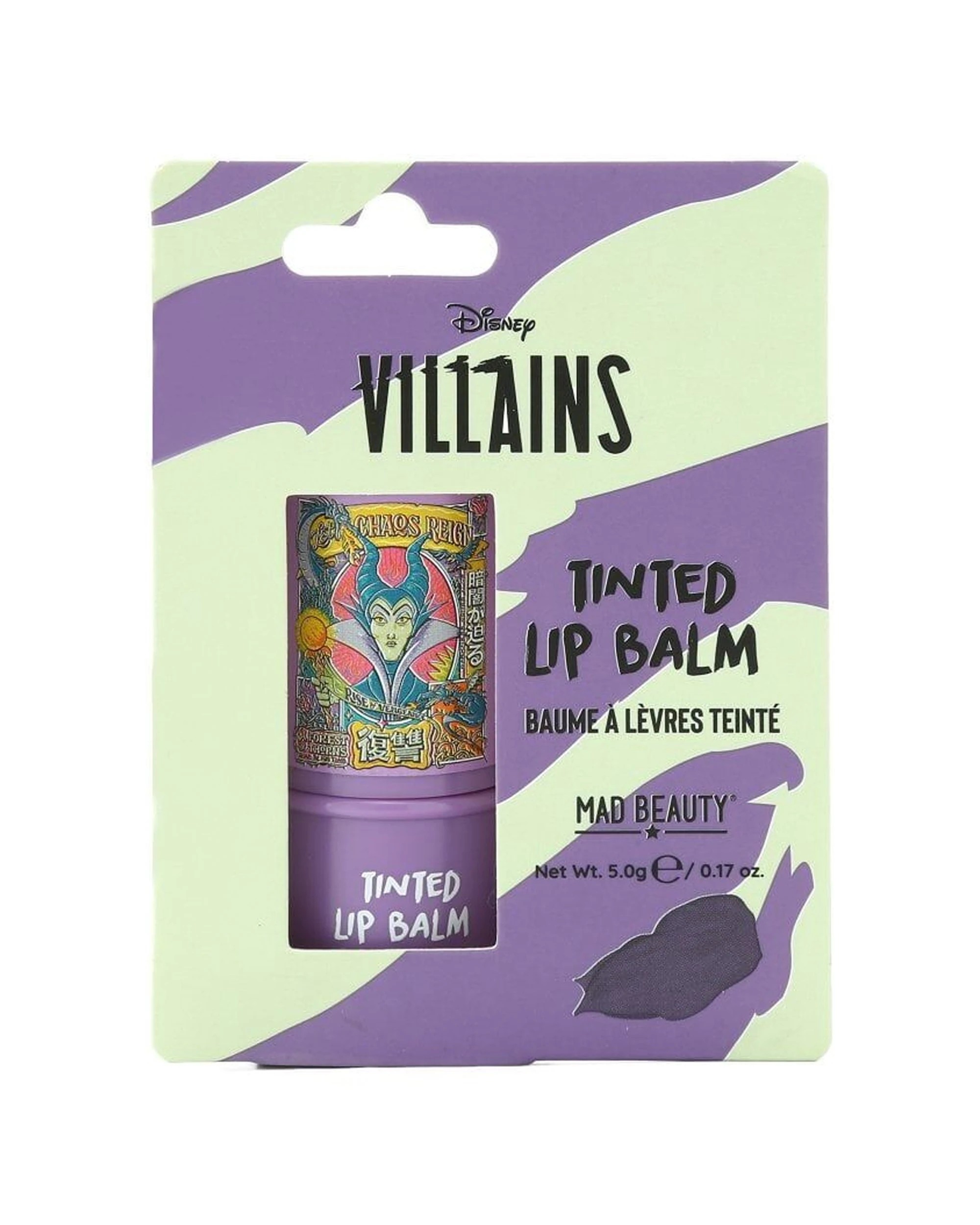 3 Disney 4PK Wicked Villains Maleficent Scented Tinted Lip Balm Blackcurrant - Purple, 3 of 4