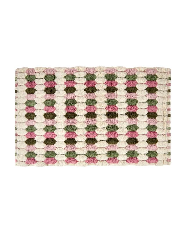 Popcorn Bath Mat - Green and 