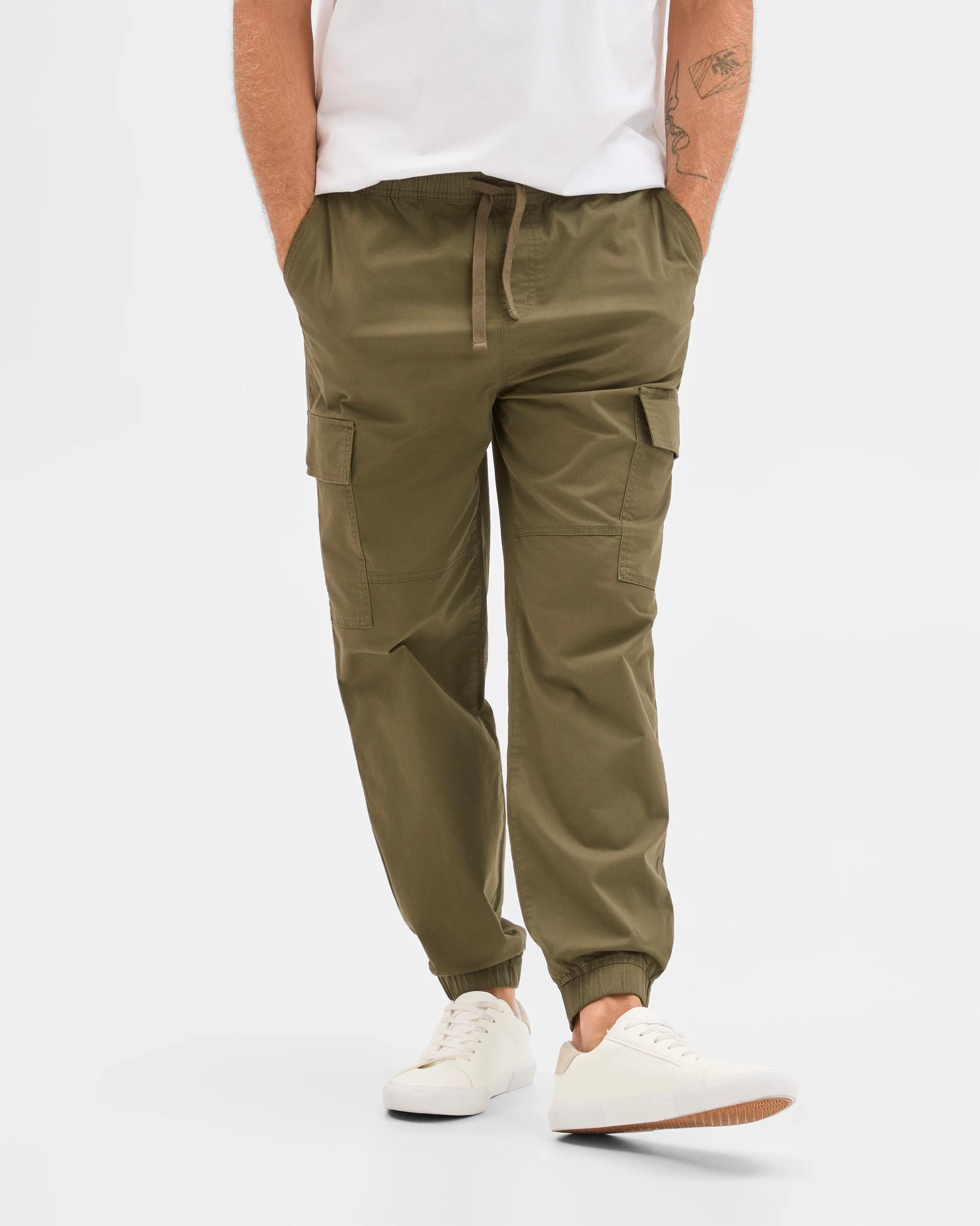 2 Target Man Australian Cotton Cargo Jogger Pants GRAPE LEAF, 2 of 5