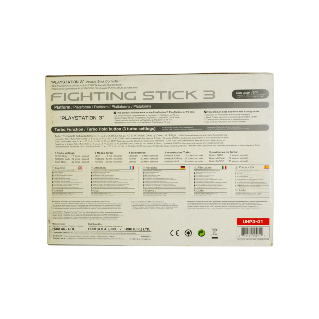 8 HORI FS3 Fighting Stick 3 Arcade Fighting Stick for PS3, 8 of 10