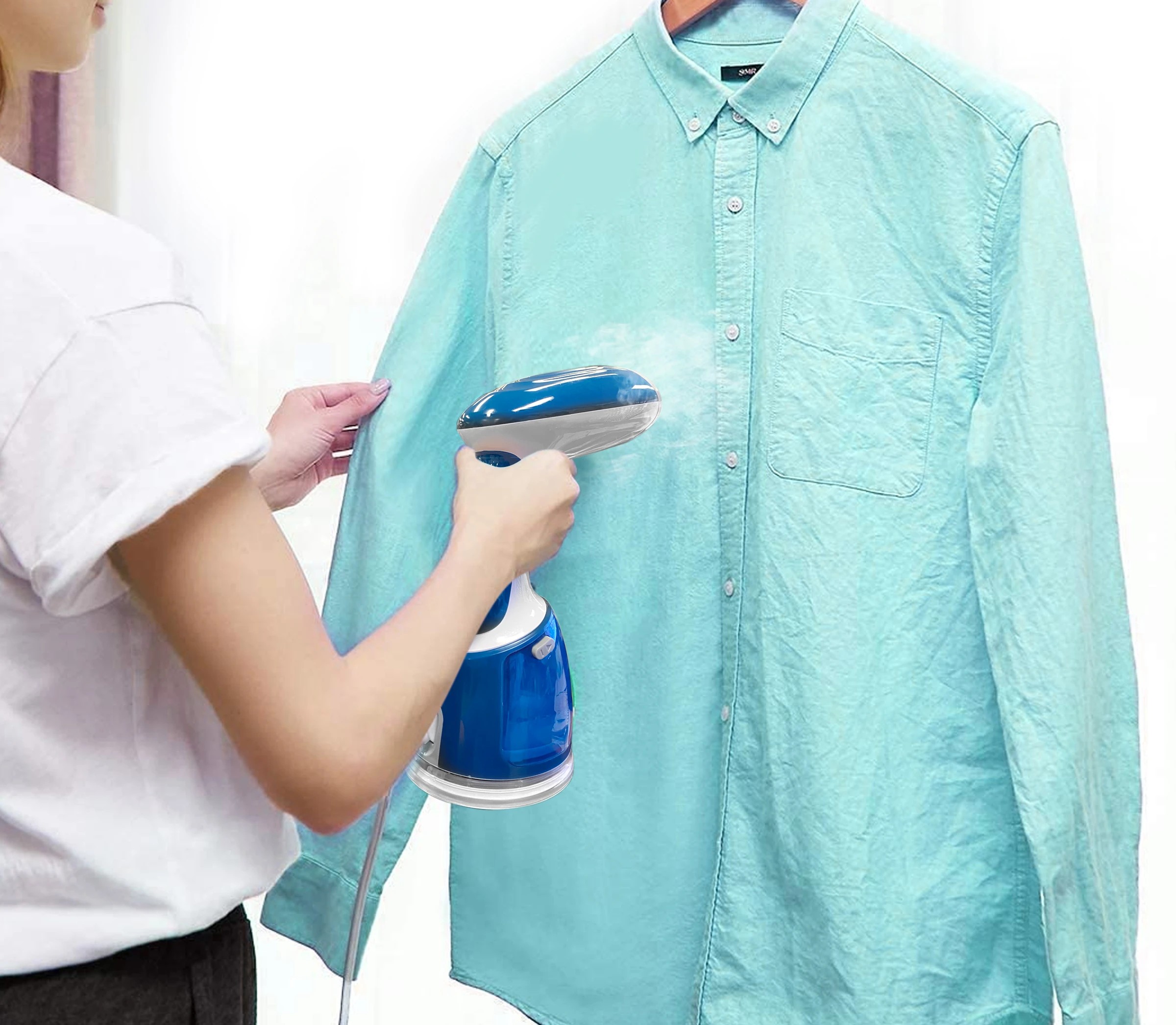 7 TODO 1700W Power Garment Steamer Handheld Steam Brush Iron Blue, 7 of 10