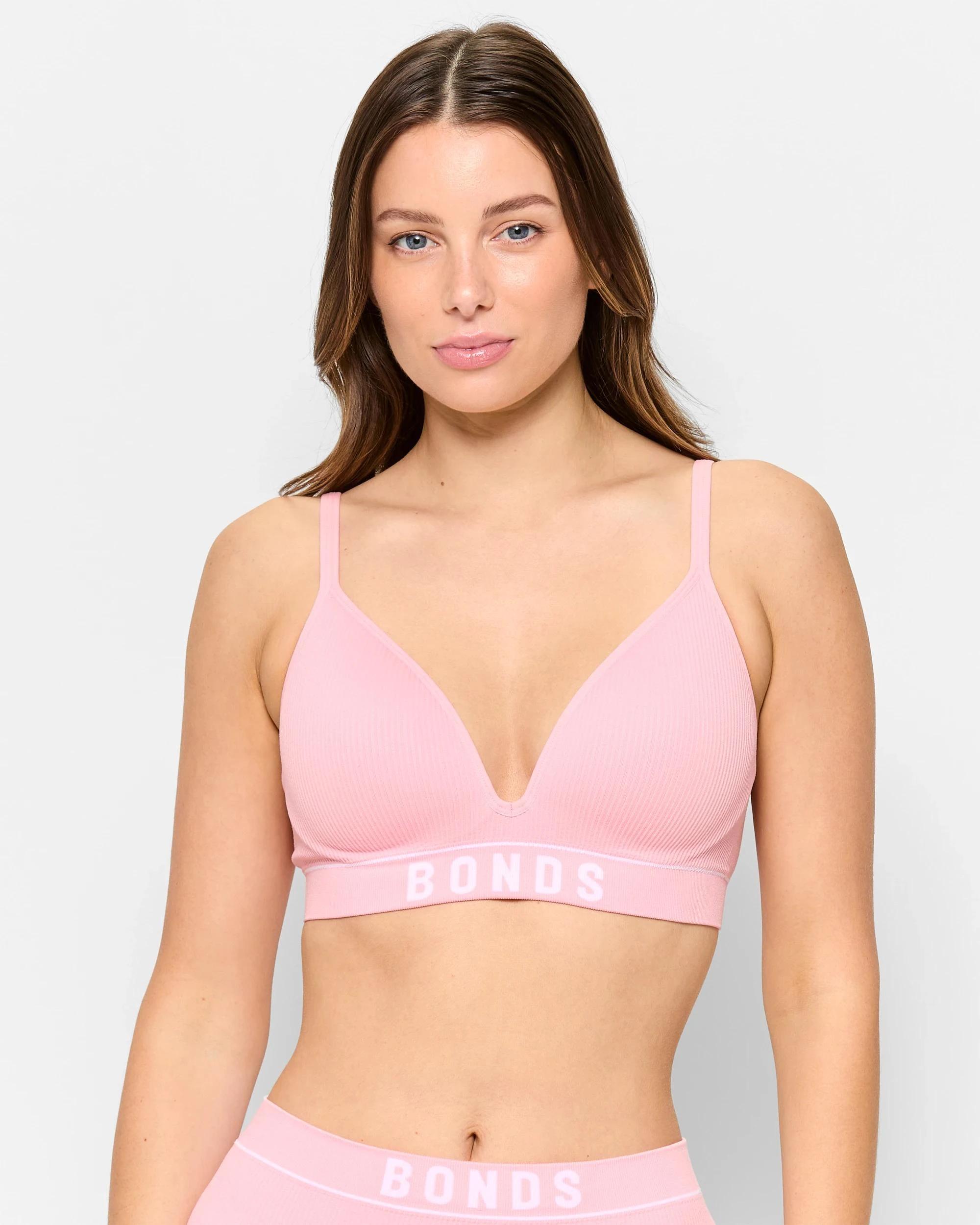 1 Womens Retro Rib T-Shirt Crop Bra - Bonds SUGAR SYRUP, 1 of 4