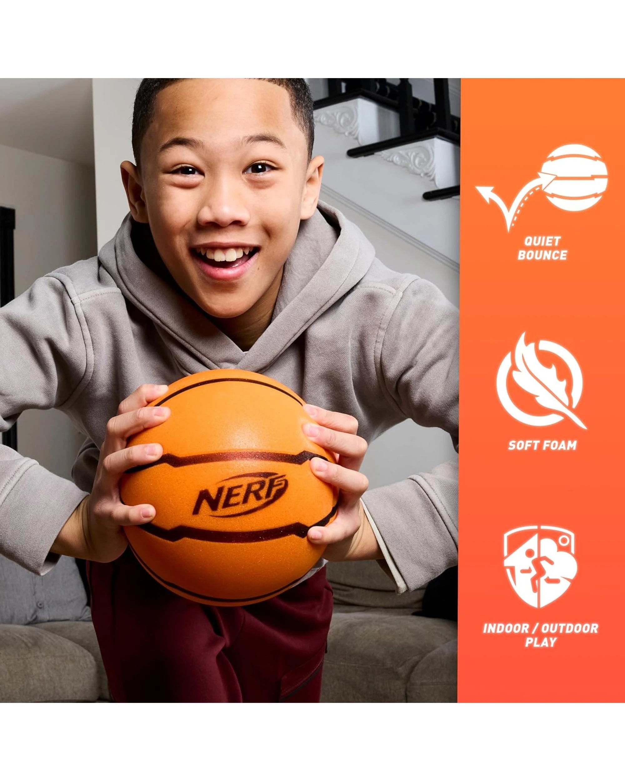 7 Nerf Quietcourt Silent Foam Basketball, 7 of 7