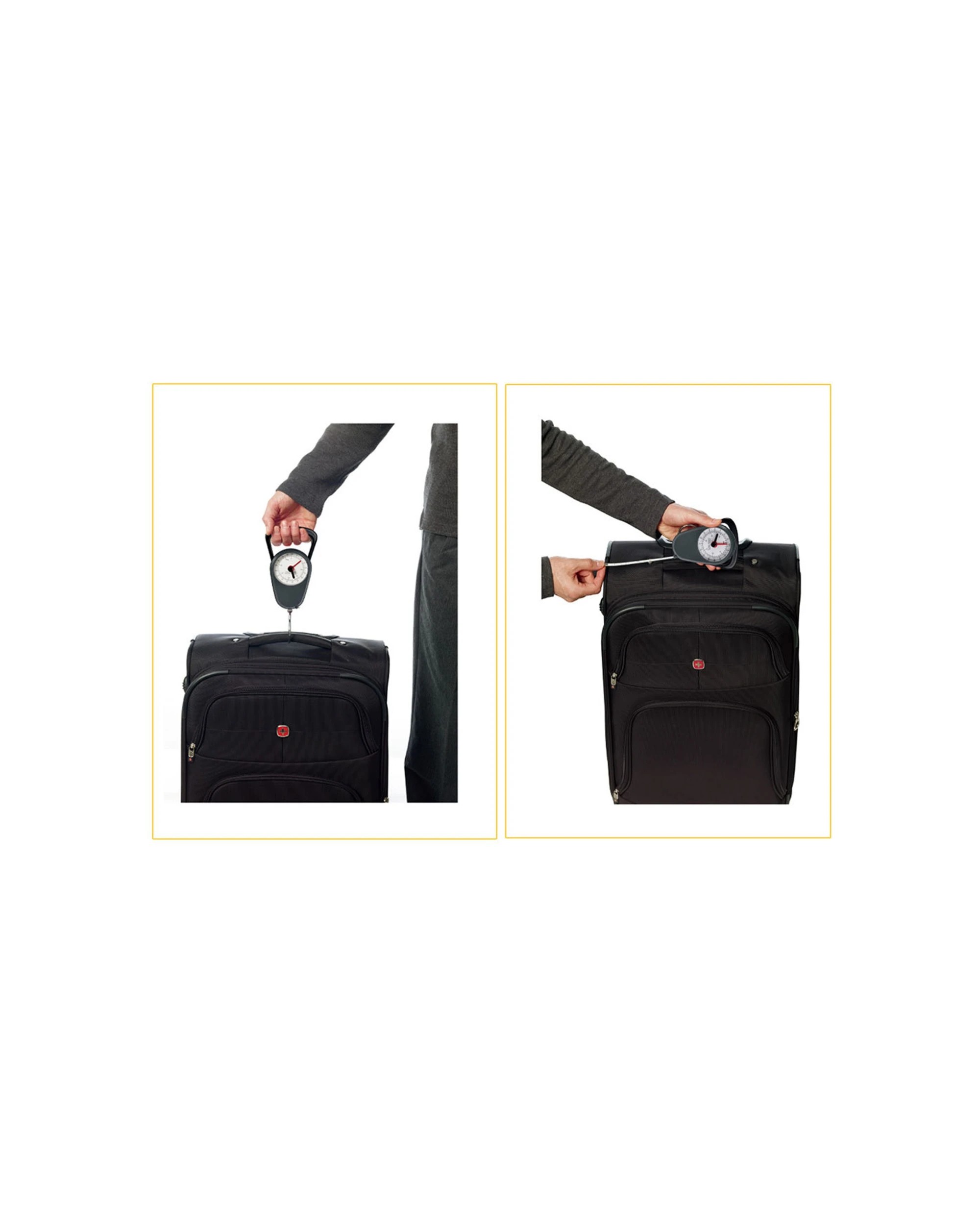2 Sansai Mechanical Luggage Weight Scale 35kg Weigh Capacity 1m Tape Measure - Plain, 2 of 2