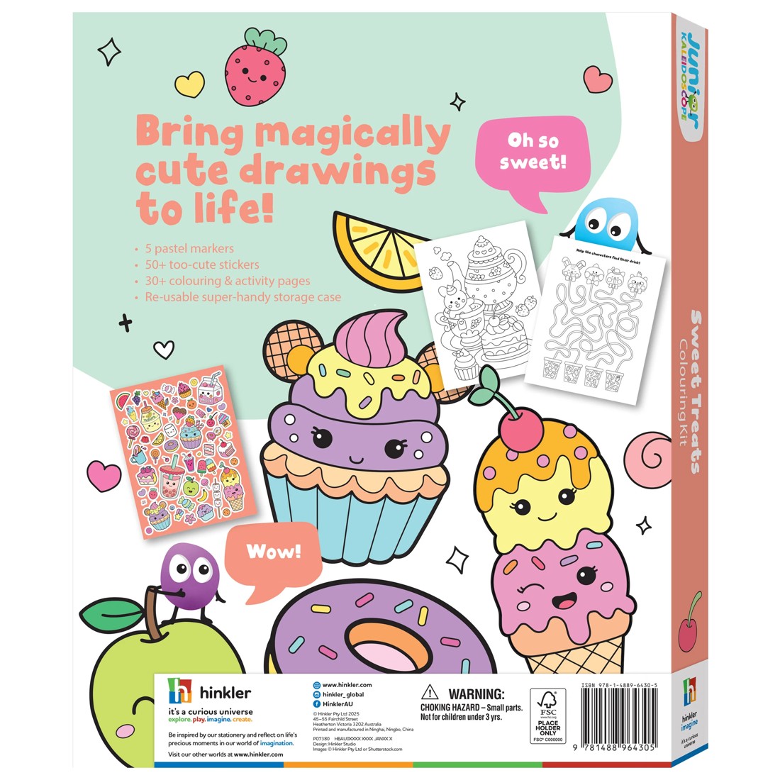 5 Junior Kaleidoscope Sweet Treats Colouring Kit - Book, 5 of 5