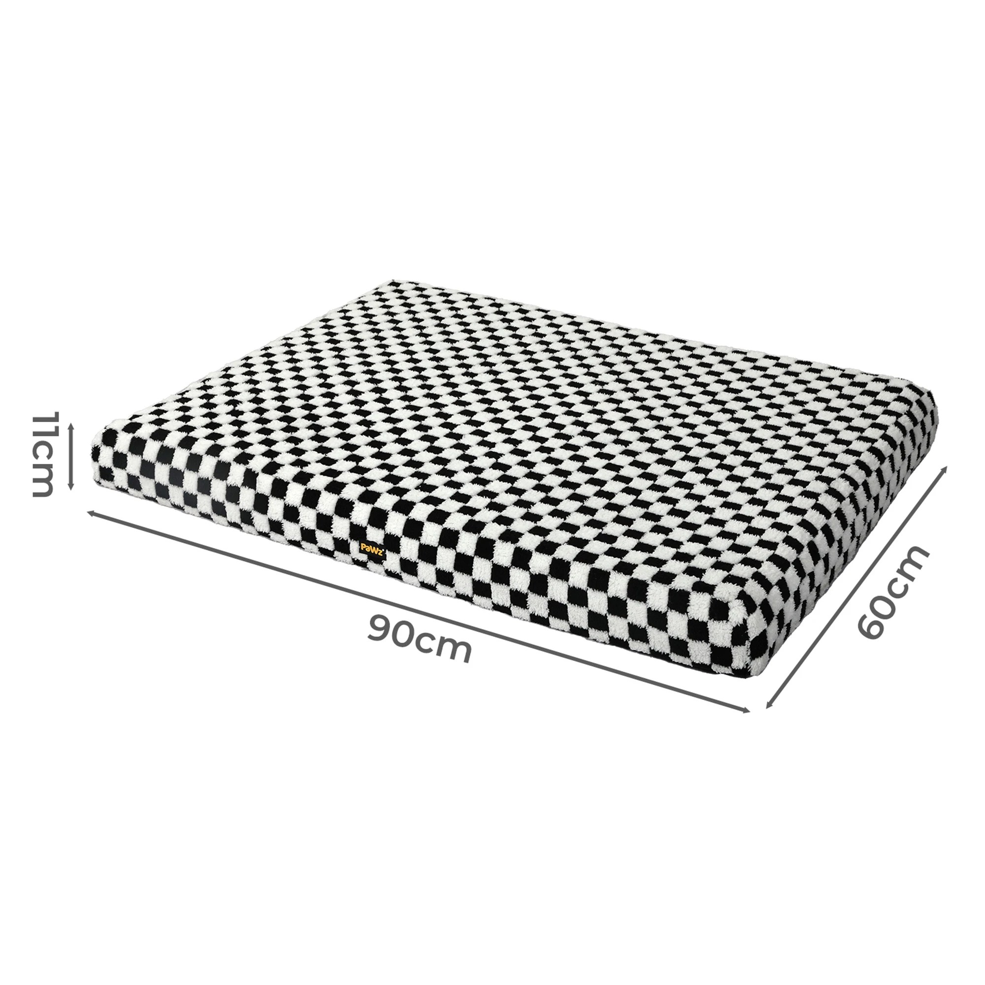 3 Pawz Orthopedic Pet Bed Square Checkerboard L, 3 of 9