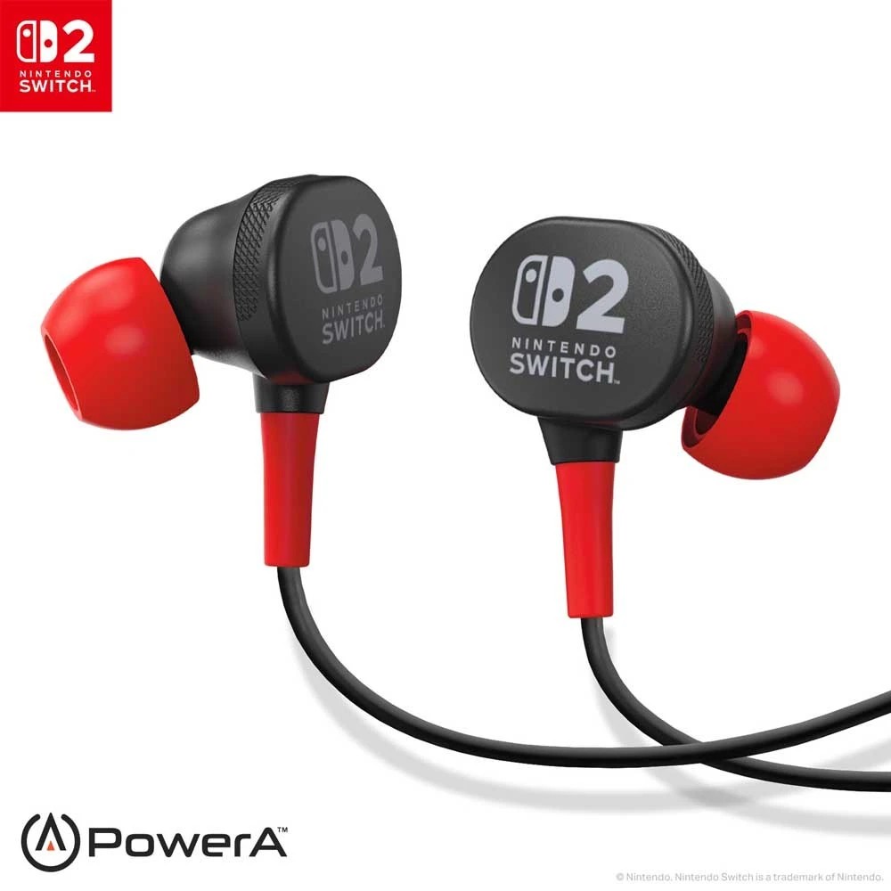 2 PowerA - Wired Earbuds for Nintendo Switch 2 - Black
 - Black, 2 of 5
