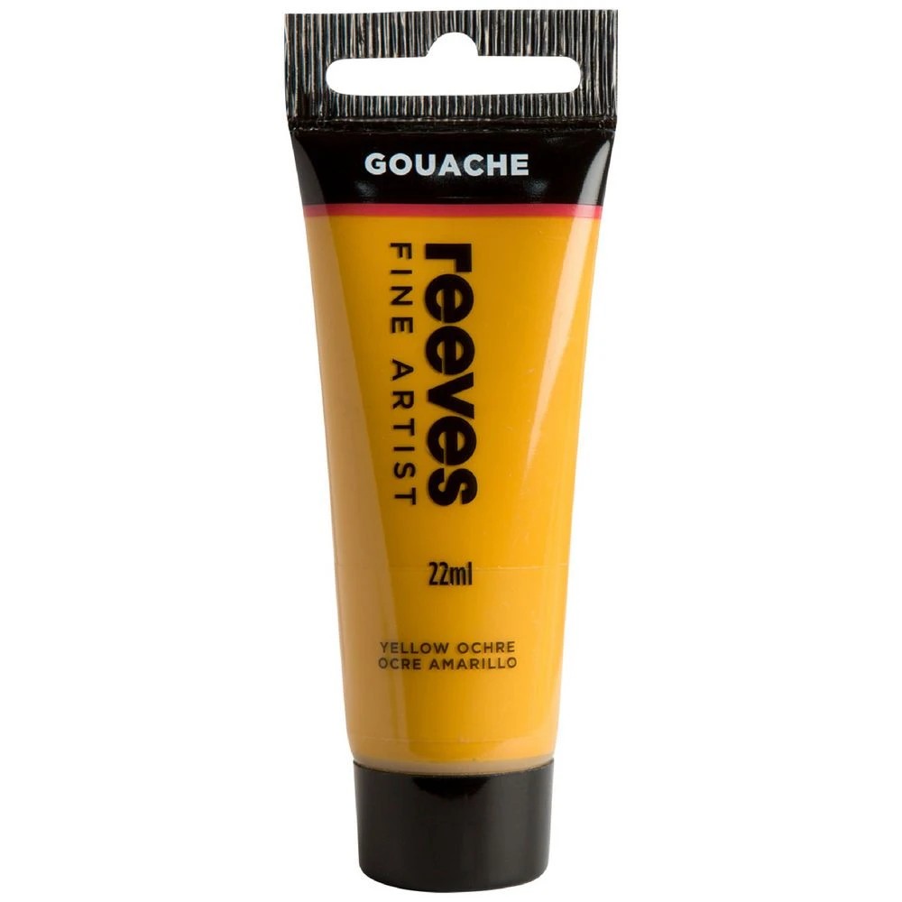 1 Reeves Gouache Paint 22mL Yellow Ochre, 1 of 1