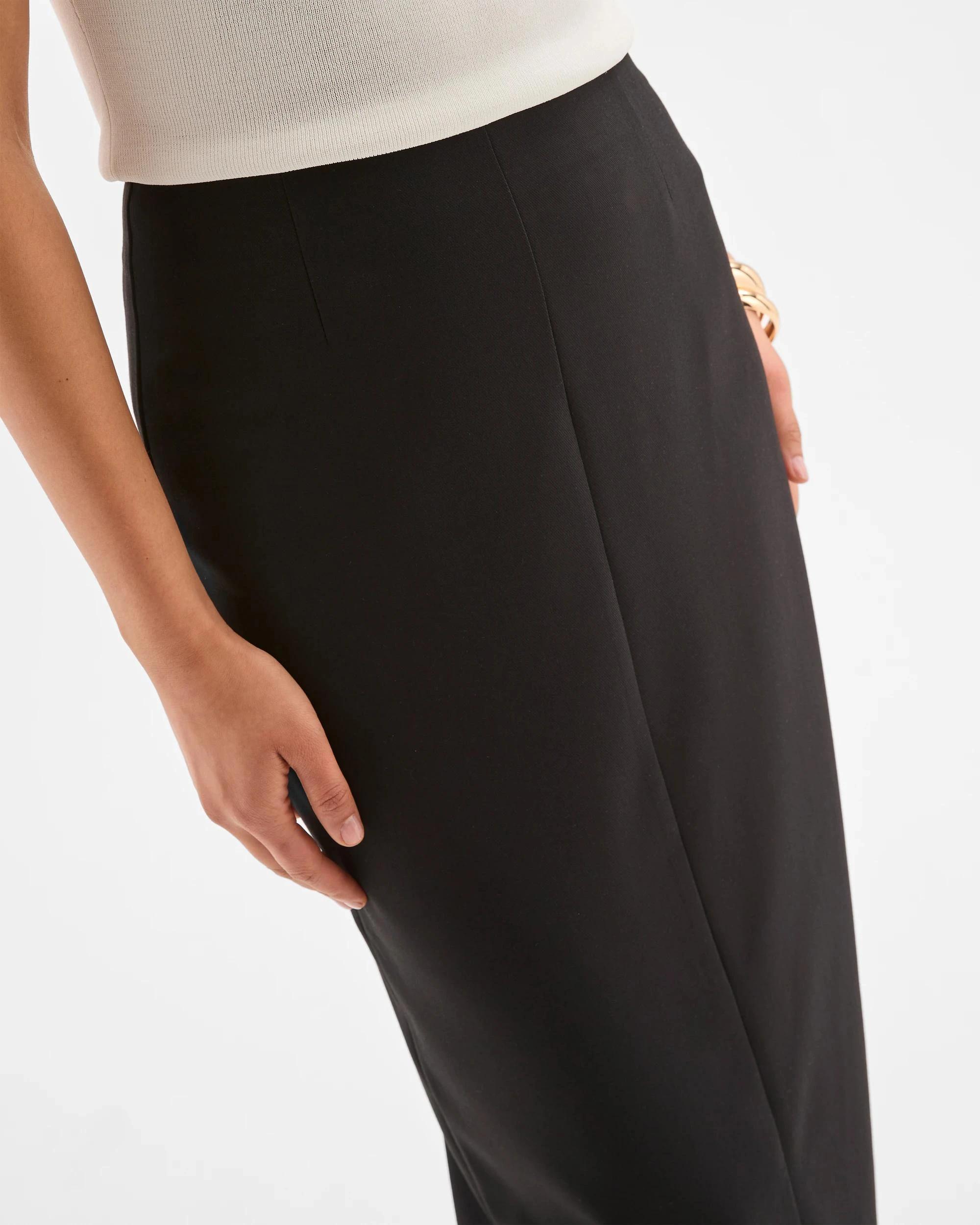 6 Preview Tailored Pencil Skirt BLACK, 6 of 7