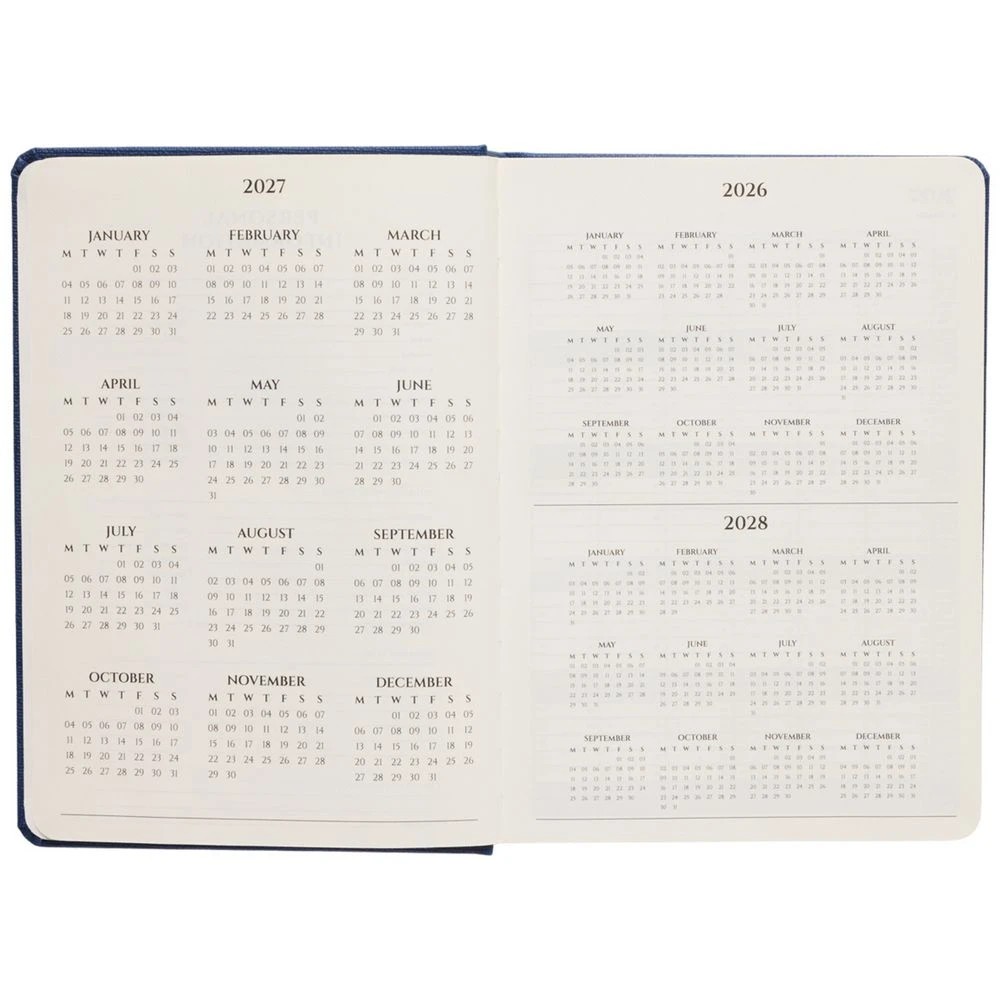 3 Officeworks A5 Day to Page Alavista 2027 Diary Navy, 3 of 7