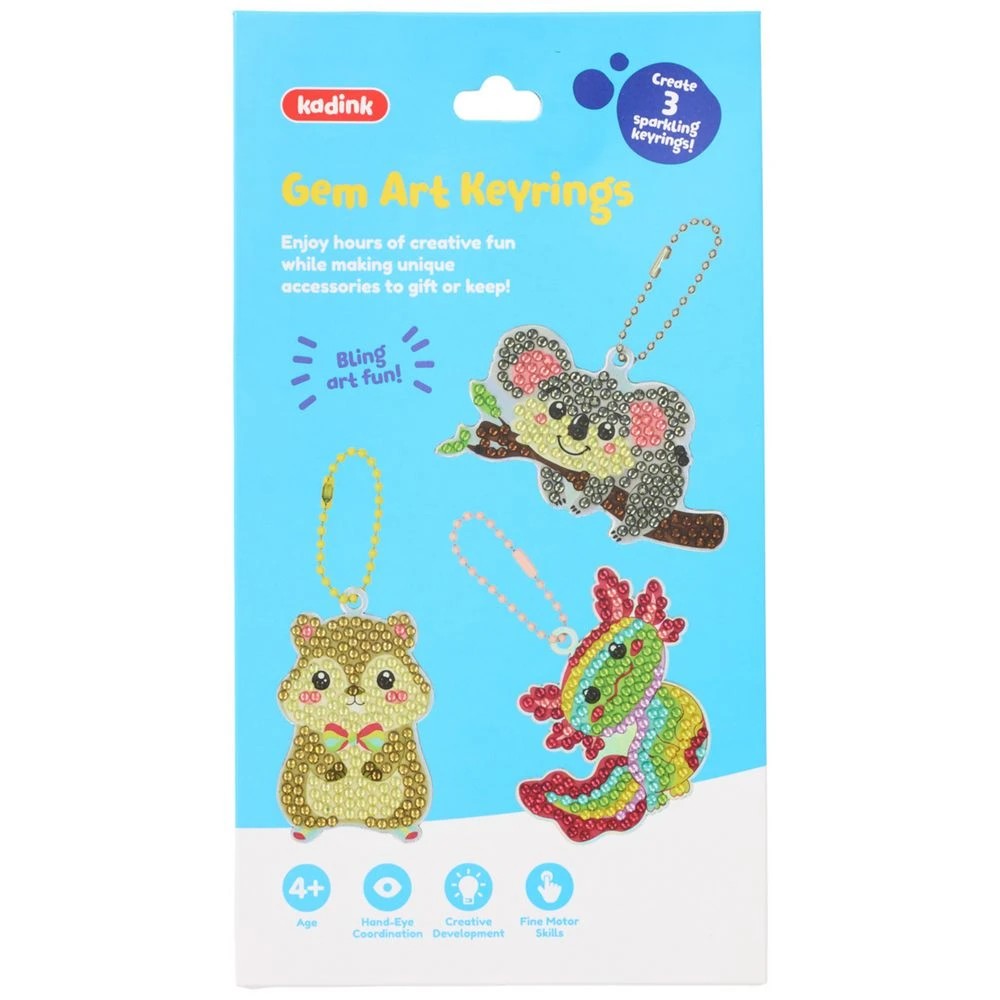 1 Kadink Gem Painting Key Rings Cute Animals 3 Pack, 1 of 7