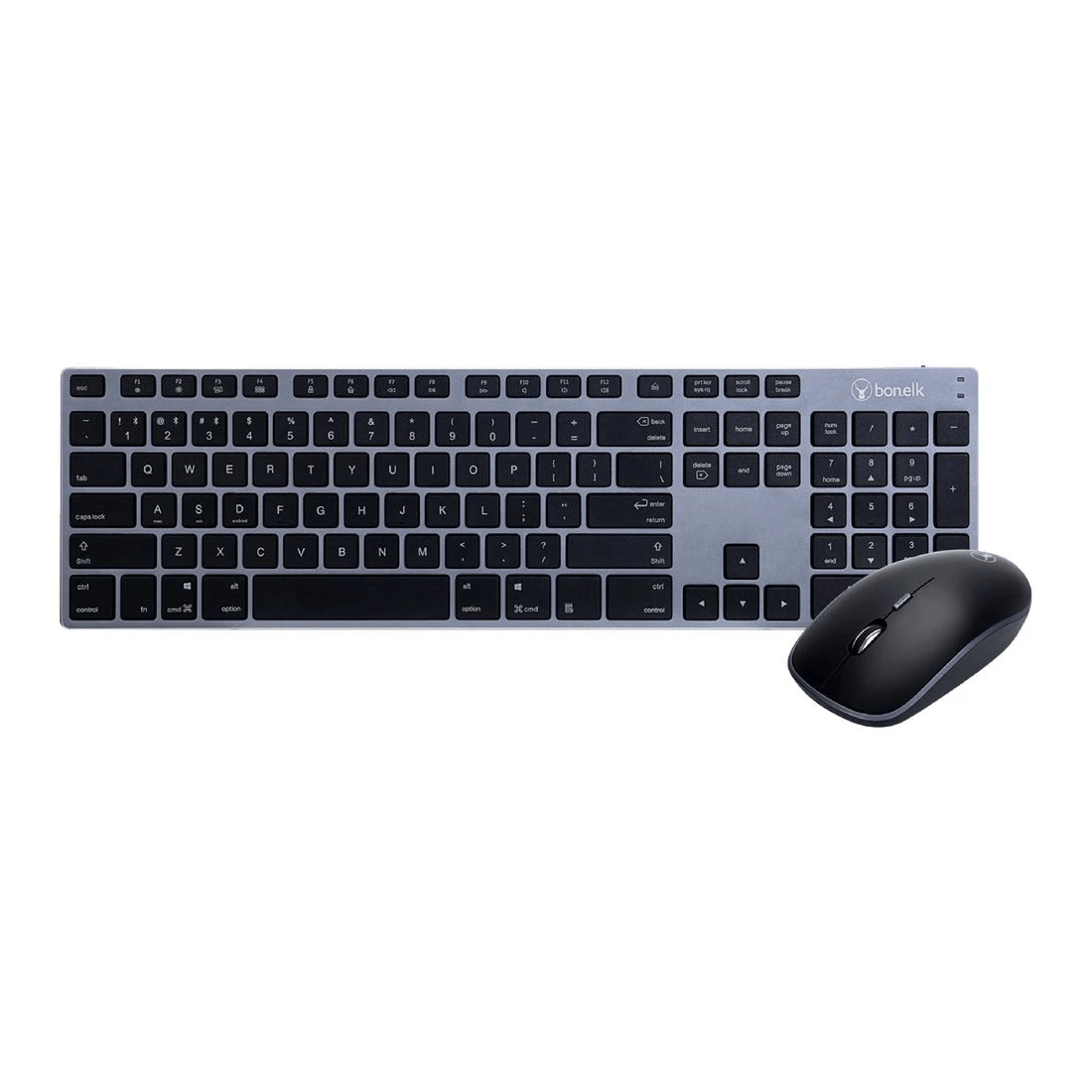 1 Bonelk KM-517A Bluetooth Keyboard & Mouse Combo Grey, 1 of 4