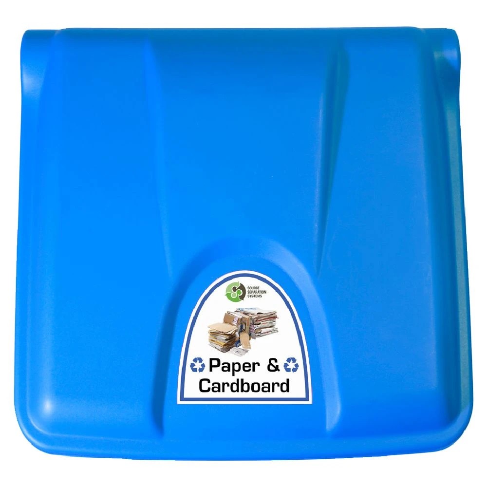 2 Source Separation Systems Pedal Bin Paper Lid 45L Blue, 2 of 2