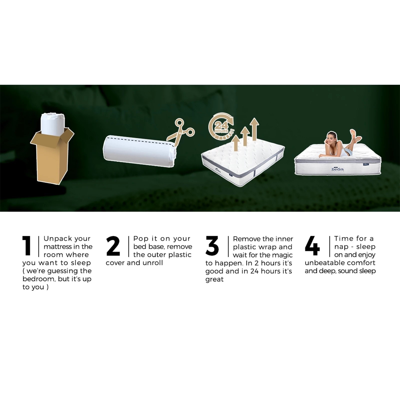 6 Bedra Bedding King Mattress Luxury Bed Bonnell Spring Foam 22cm
 - Multi, 6 of 10