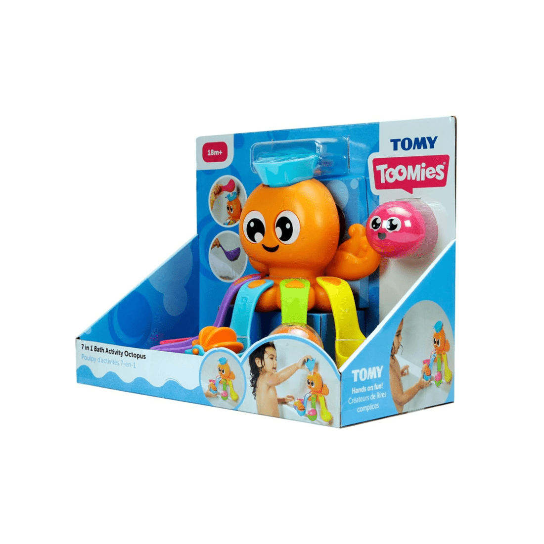 1 TOMY 7 in 1 Bath Activity Octopus, 1 of 7