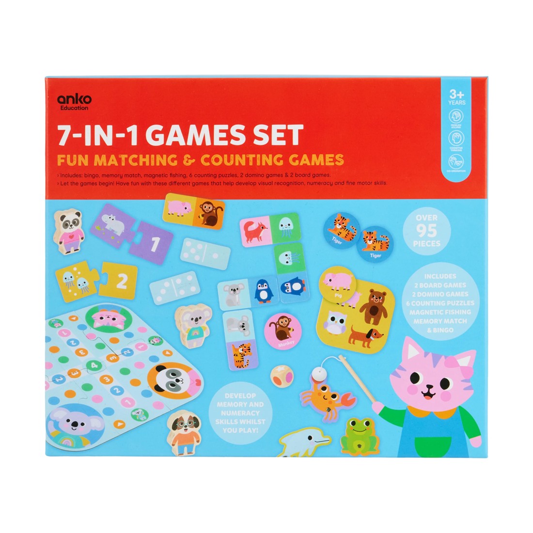 8 95 Piece 7-in-1 Games Set, 8 of 9