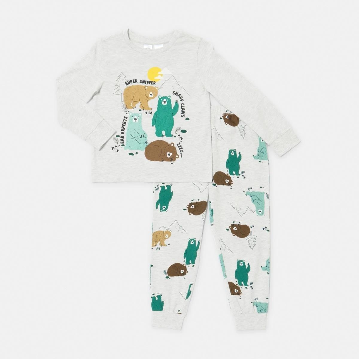 6 Jersey Pyjama Set Wht Bear, 6 of 9