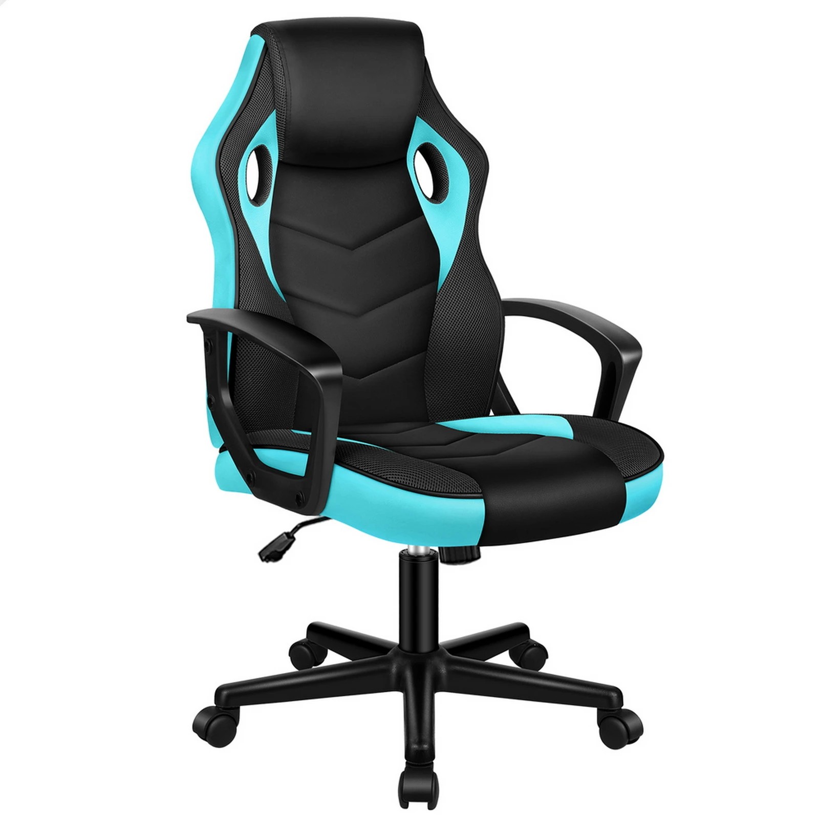 1 Alfordson Gaming Chair Racing Office Executive Computer Seat Work - Cyan, 1 of 9