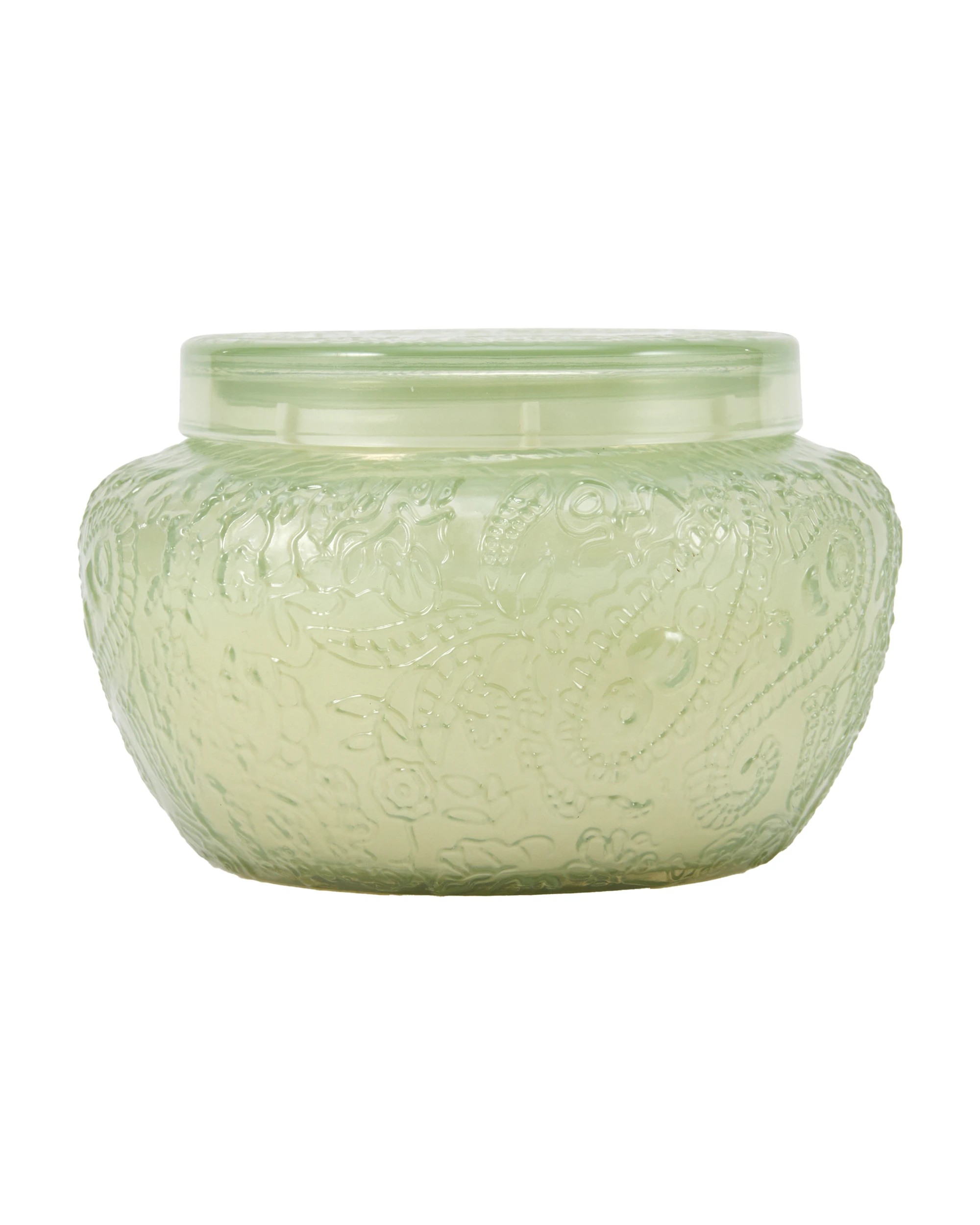 1 Green Embossed Candle, 1 of 6