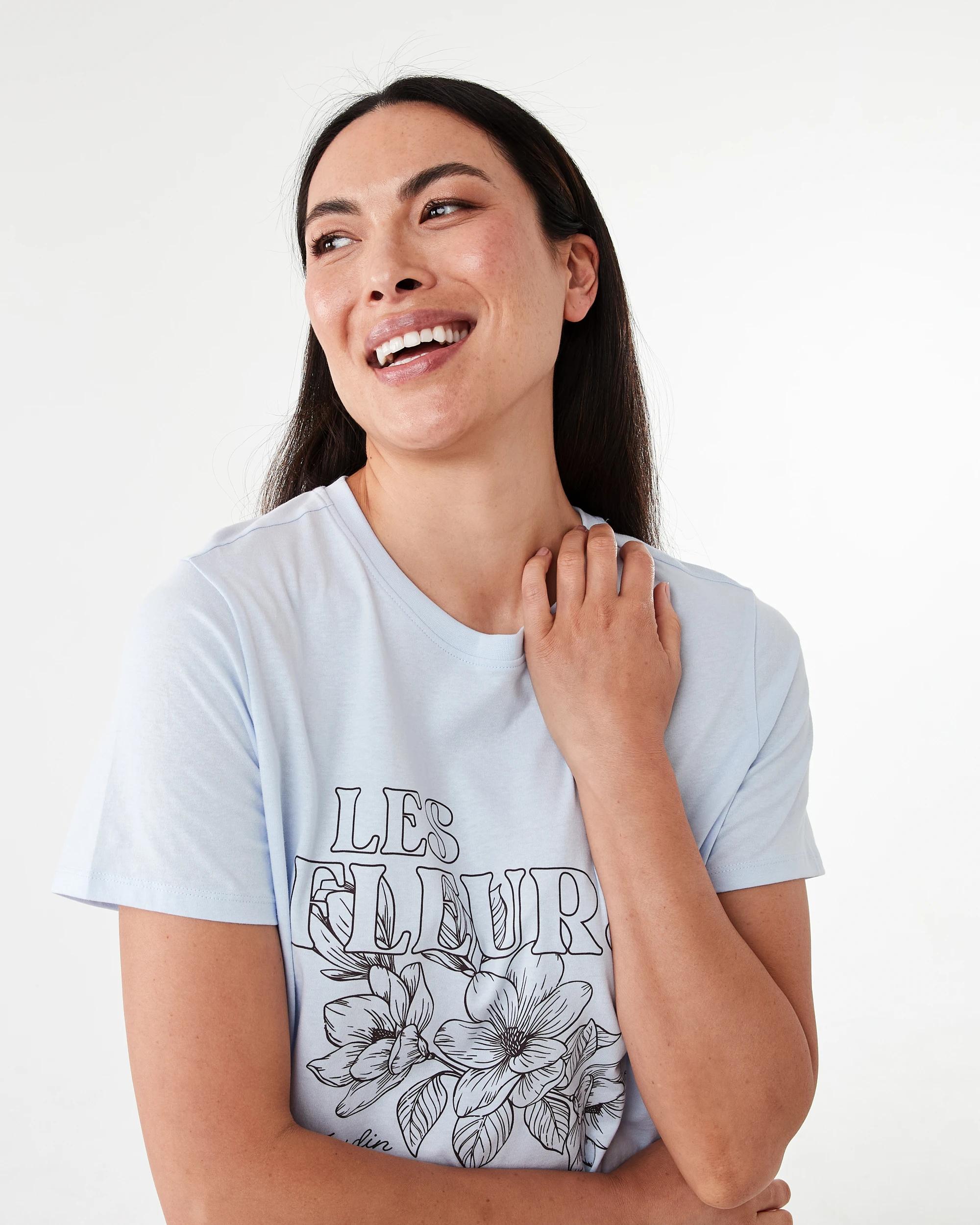 4 Short Sleeve Printed T-shirt Les Fleurs, 4 of 6