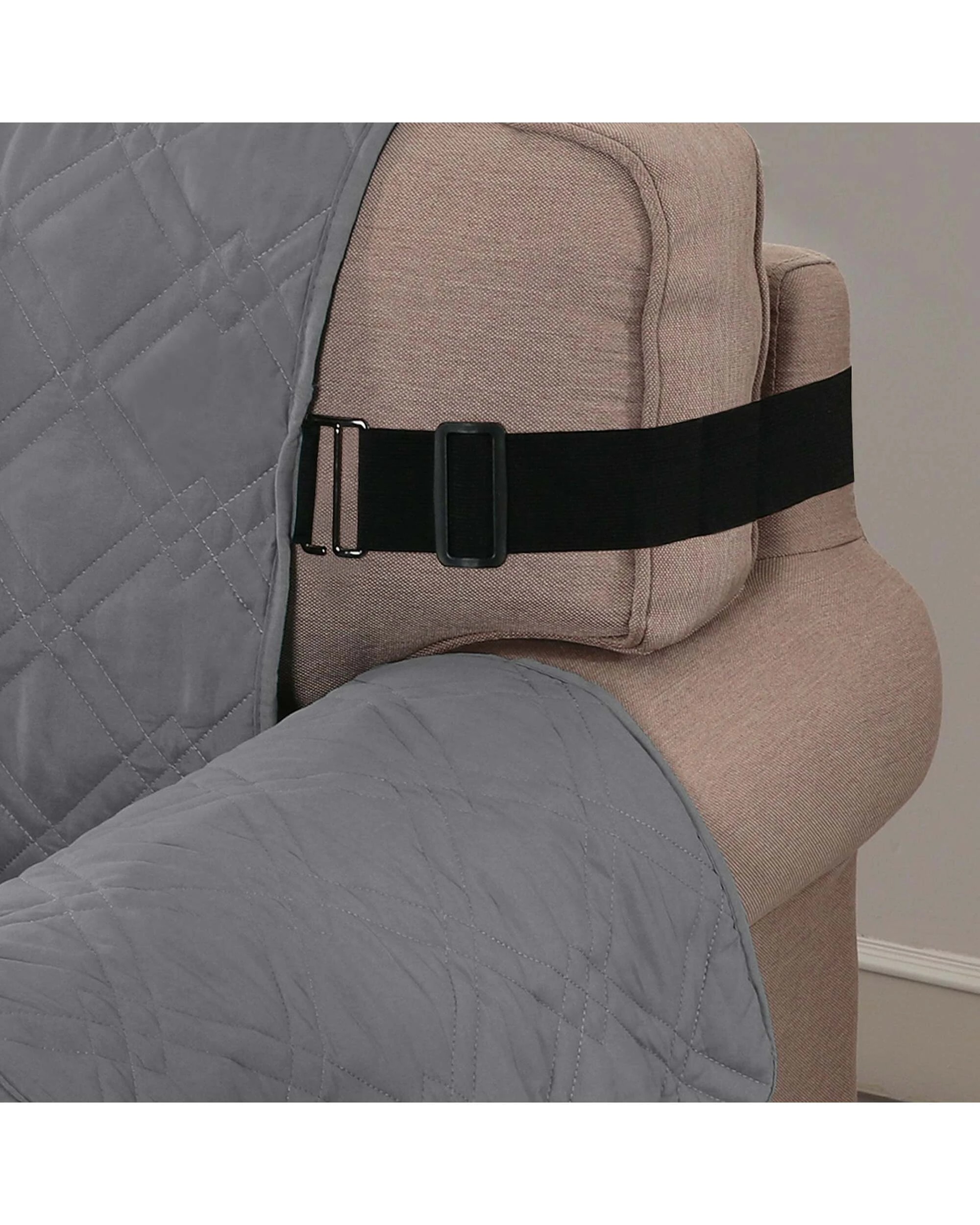 2 Smarcute 1 Seater Waterproof Oversized Recliner Chair Cover - Grey, 2 of 6