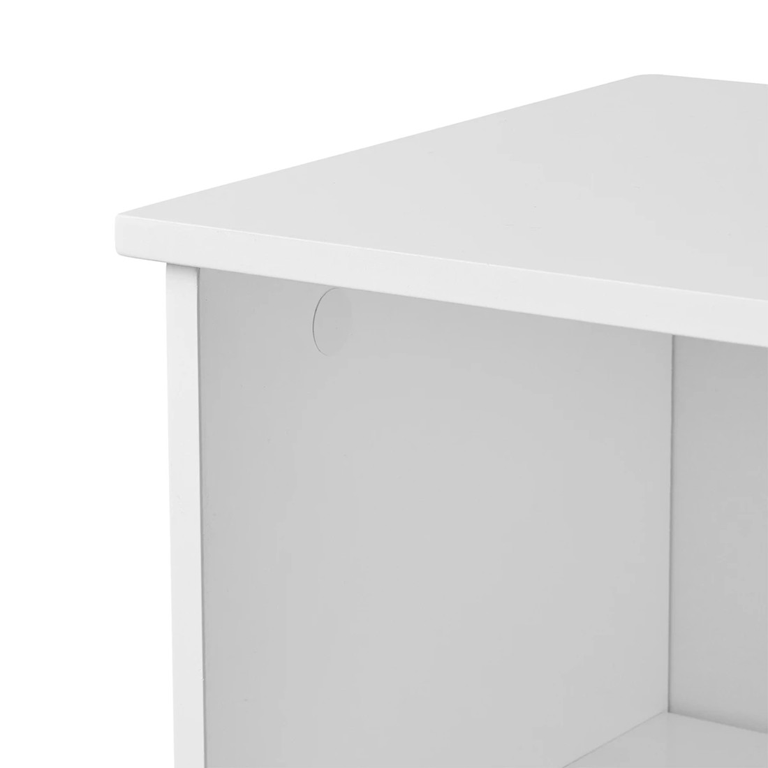 6 Panelled Cabinet with 3 Shelves - White, 6 of 7