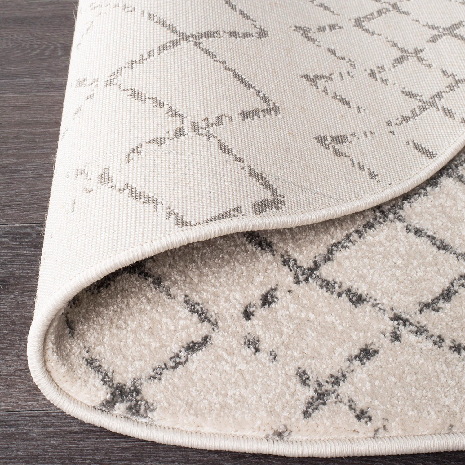 4 Common Ground Rugs Bluebay 454 150x150cm - Small Round Power Loomed Pet Friendly Rug - Natural, 4 of 5